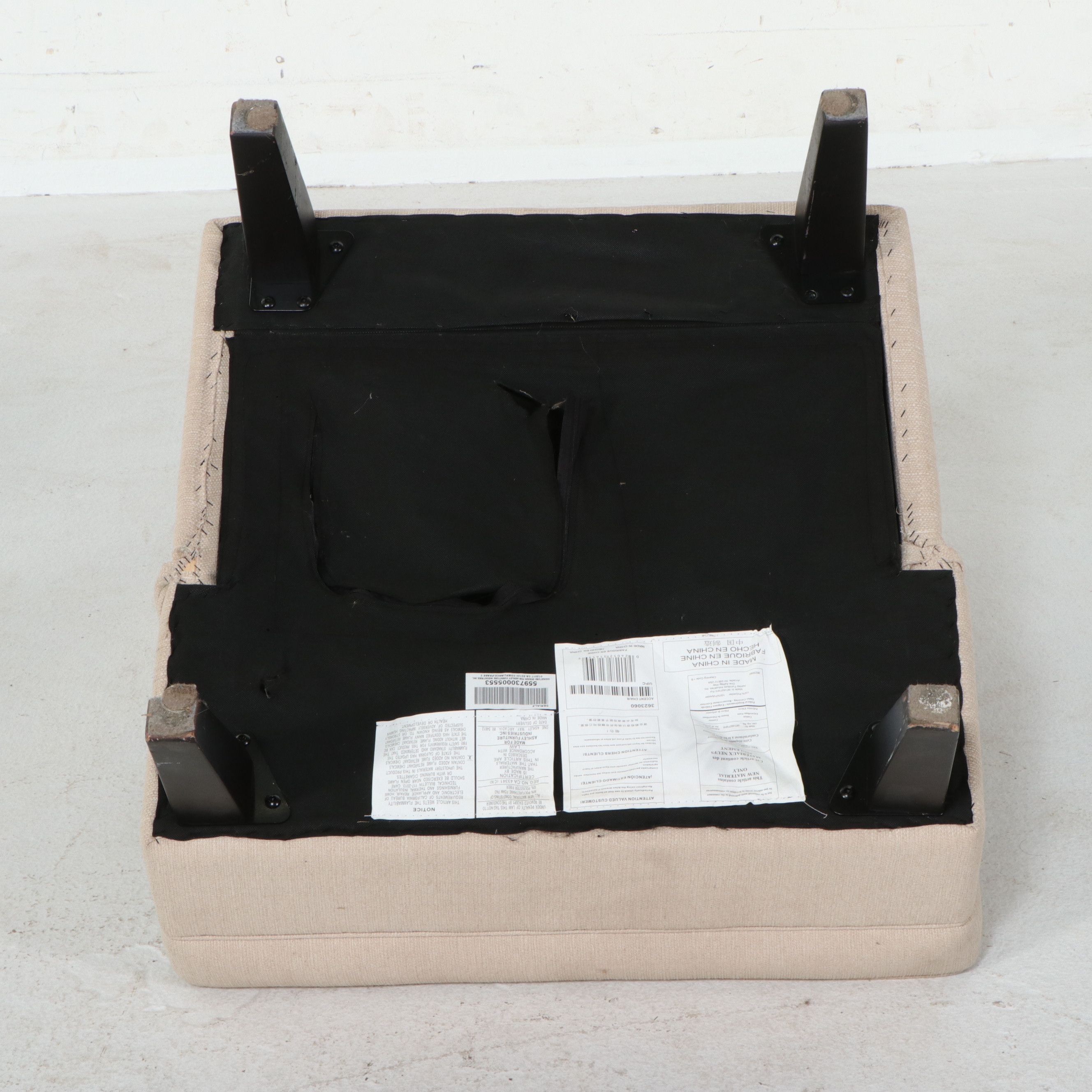 Pair of Upholstered Club Chairs with Accent Pillows