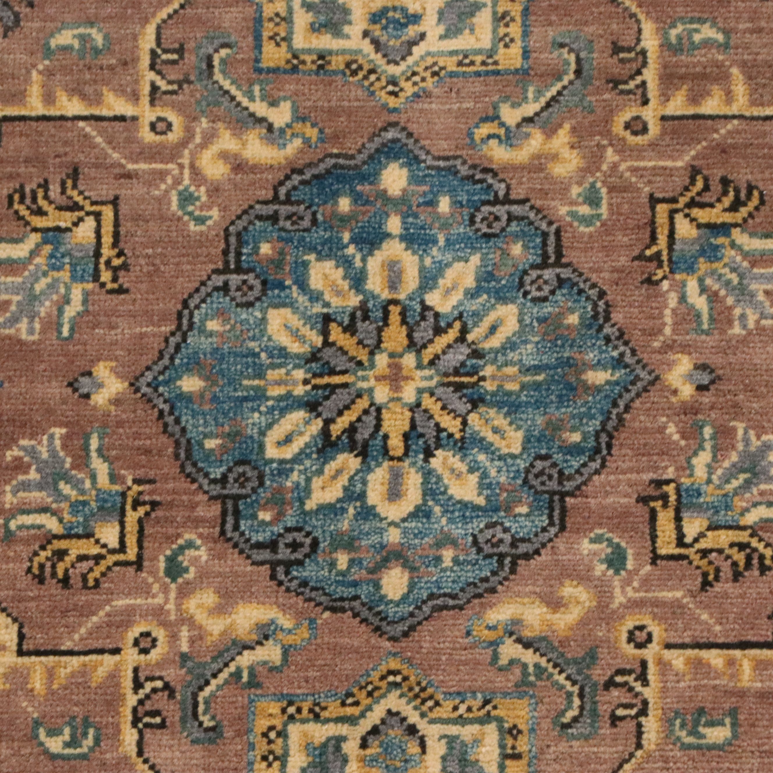 3'2 x 4'8 Hand-Knotted Kazak Style Accent Rug