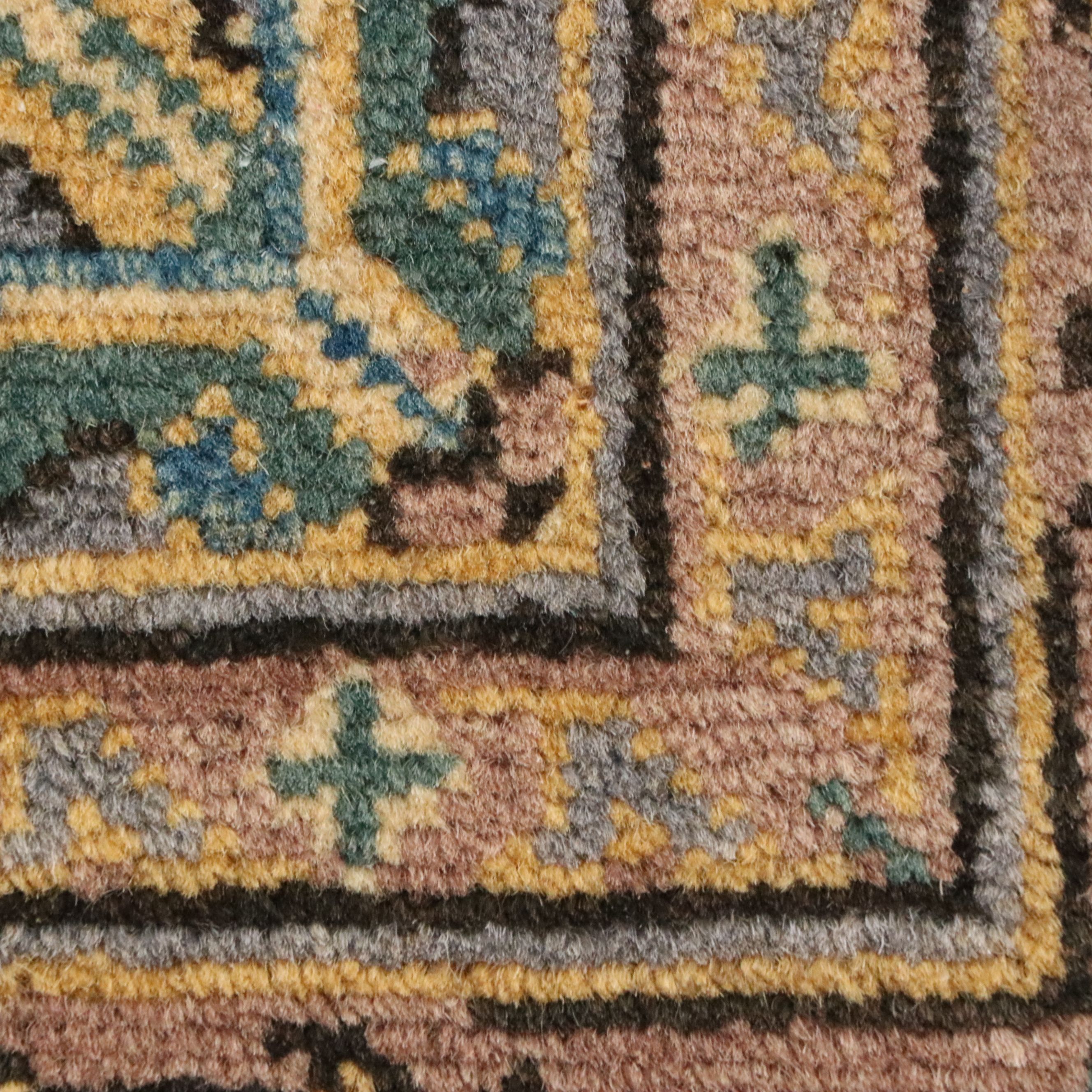 3'2 x 4'8 Hand-Knotted Kazak Style Accent Rug