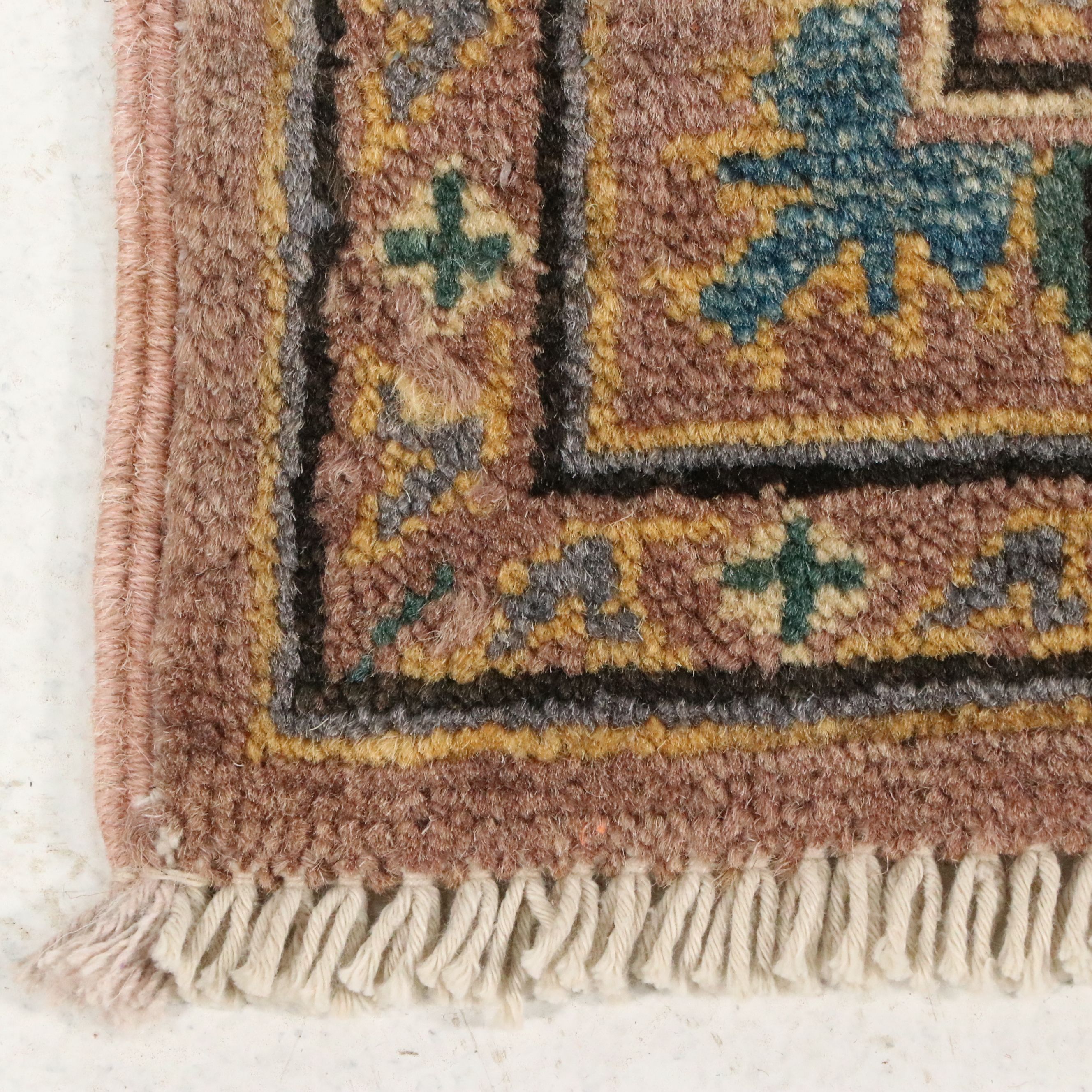 3'2 x 4'8 Hand-Knotted Kazak Style Accent Rug