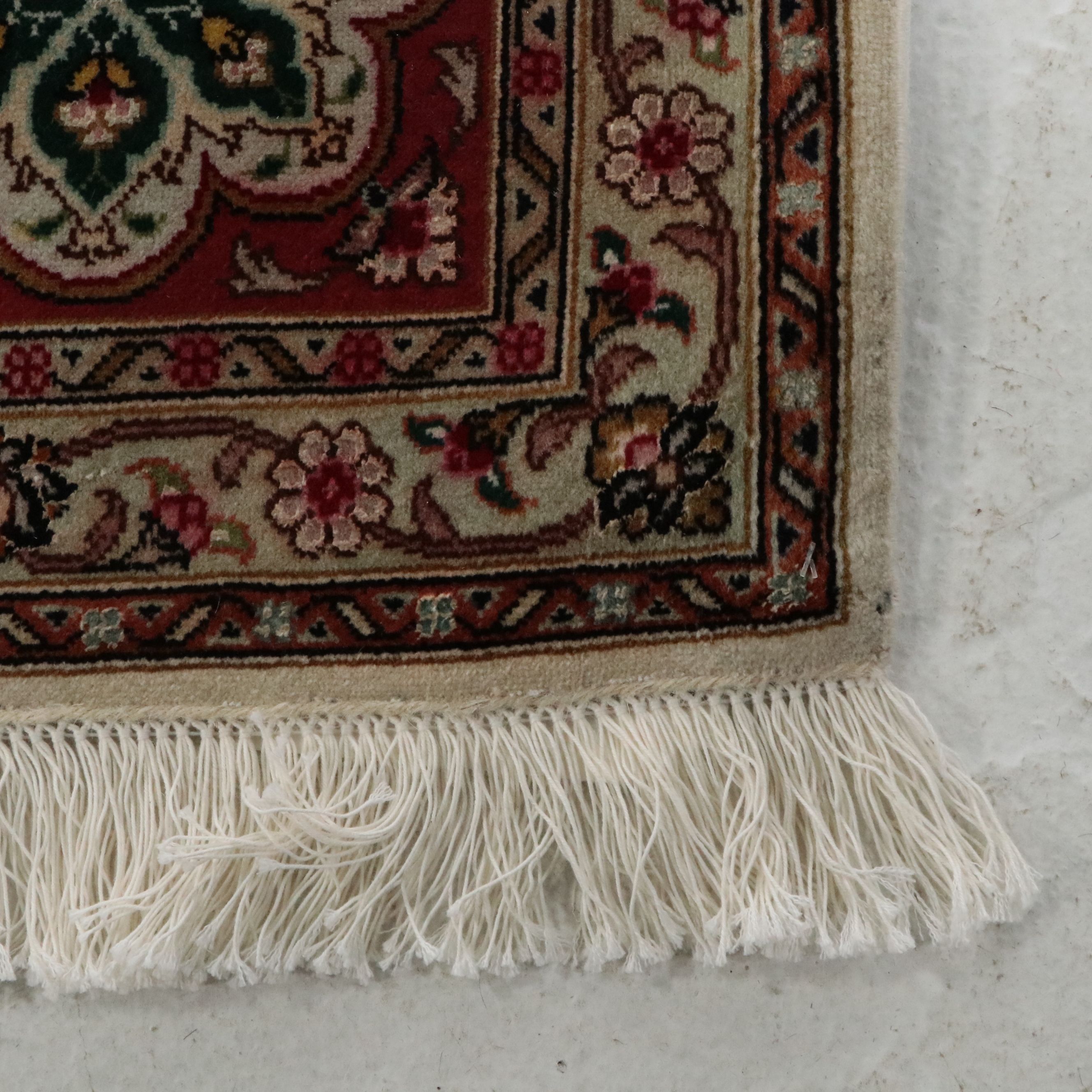 6'8 x 9'8 Hand-Knotted Persian Tabriz Silk Accented Area Rug