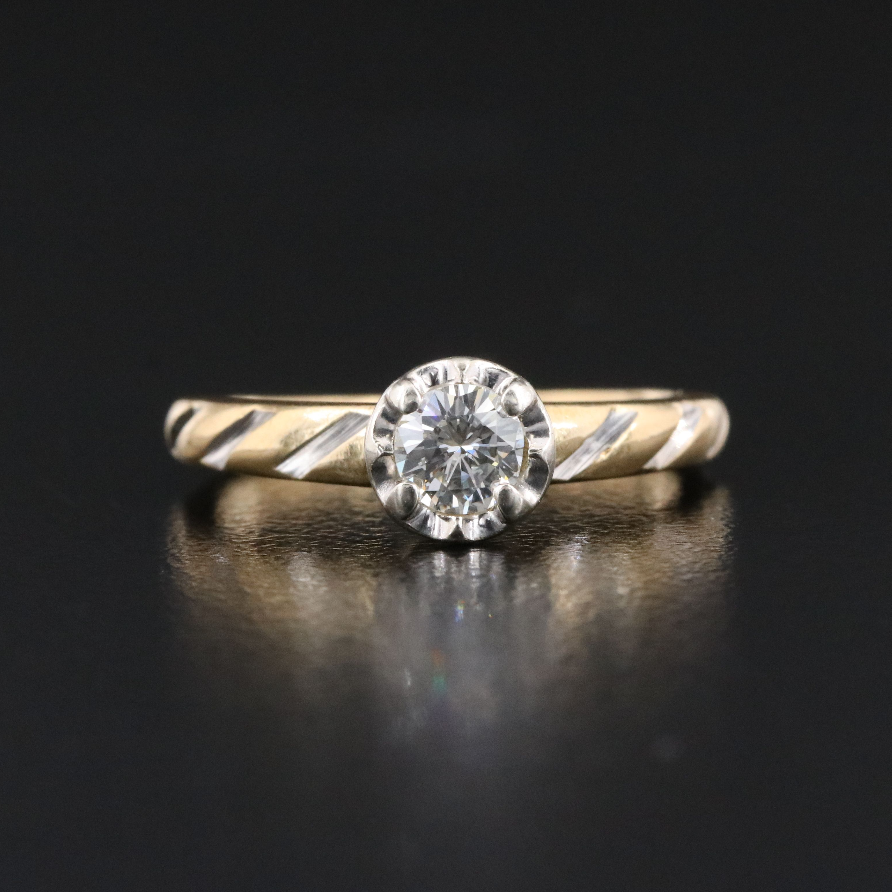 14K 0.30 CT Diamond Ring