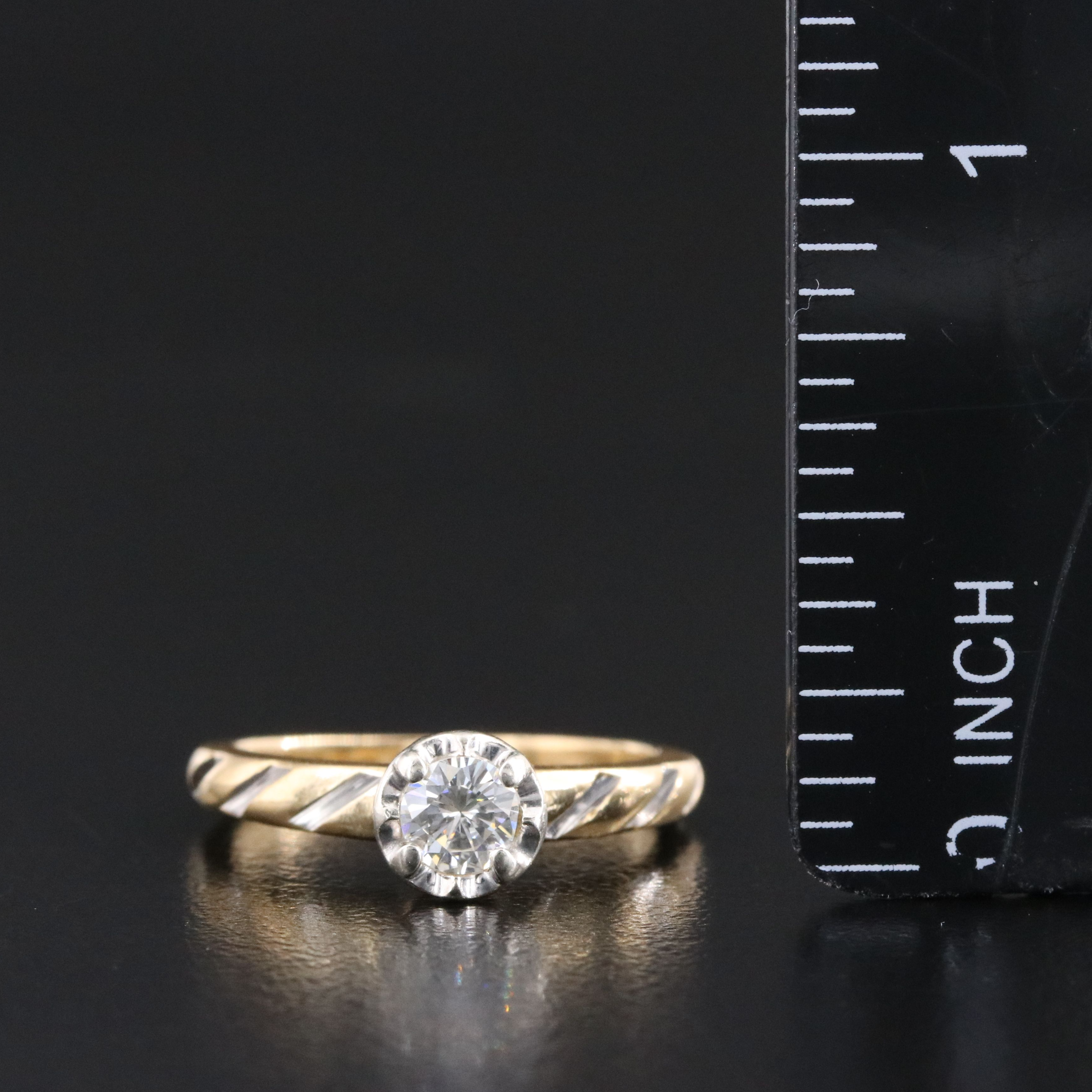 14K 0.30 CT Diamond Ring
