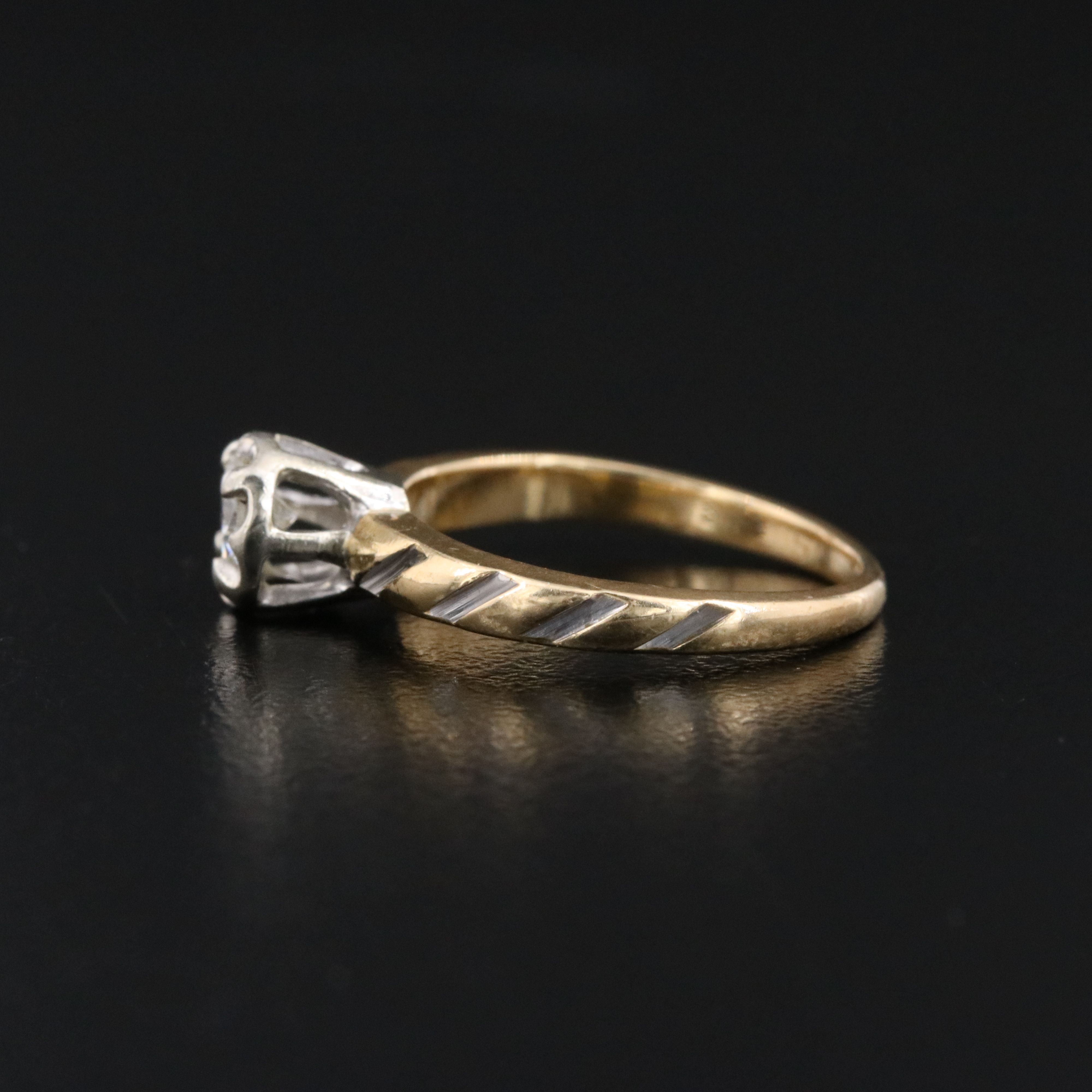14K 0.30 CT Diamond Ring