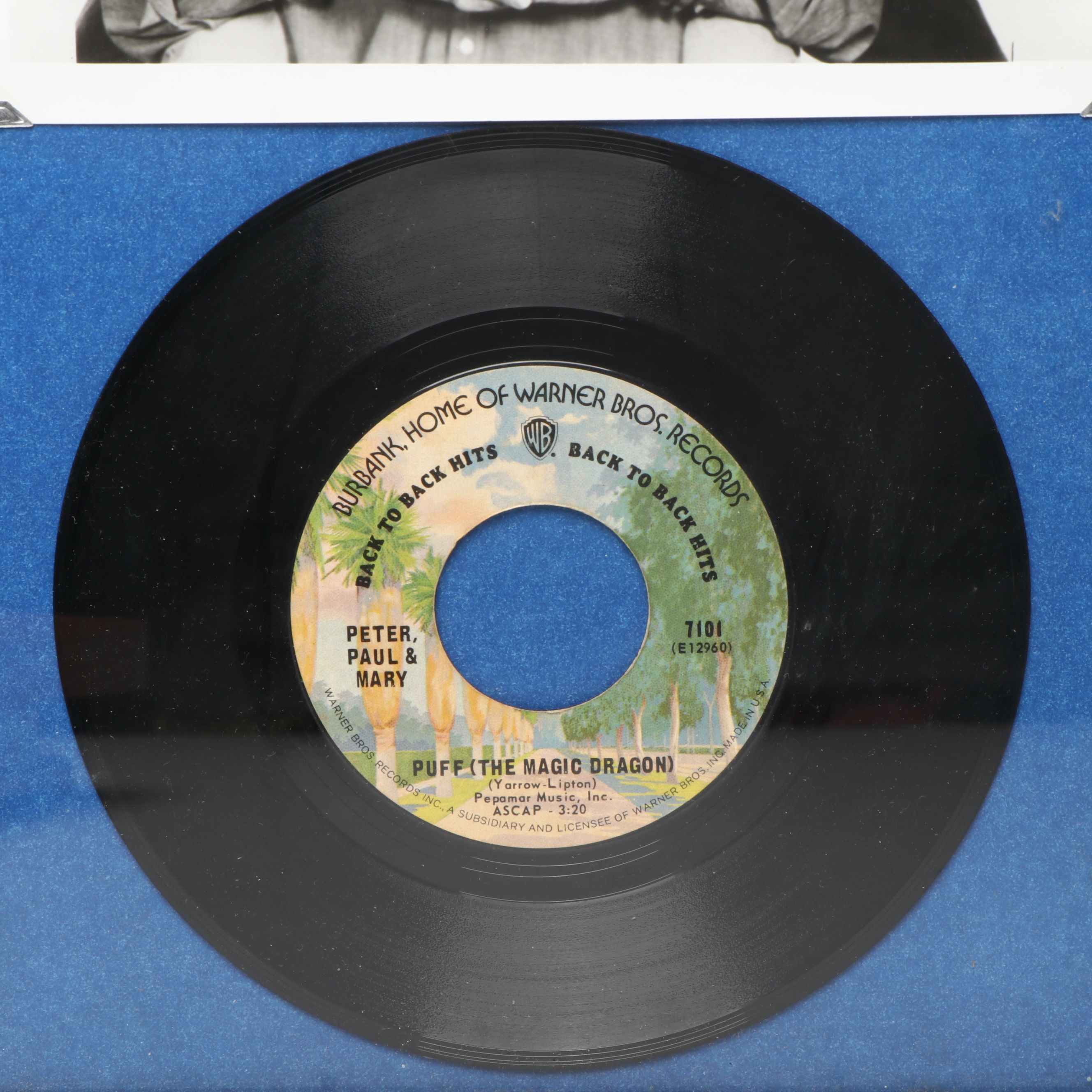 Peter, Paul & Mary, Dean Martin and Red Skelton Signed Portraits and Letter