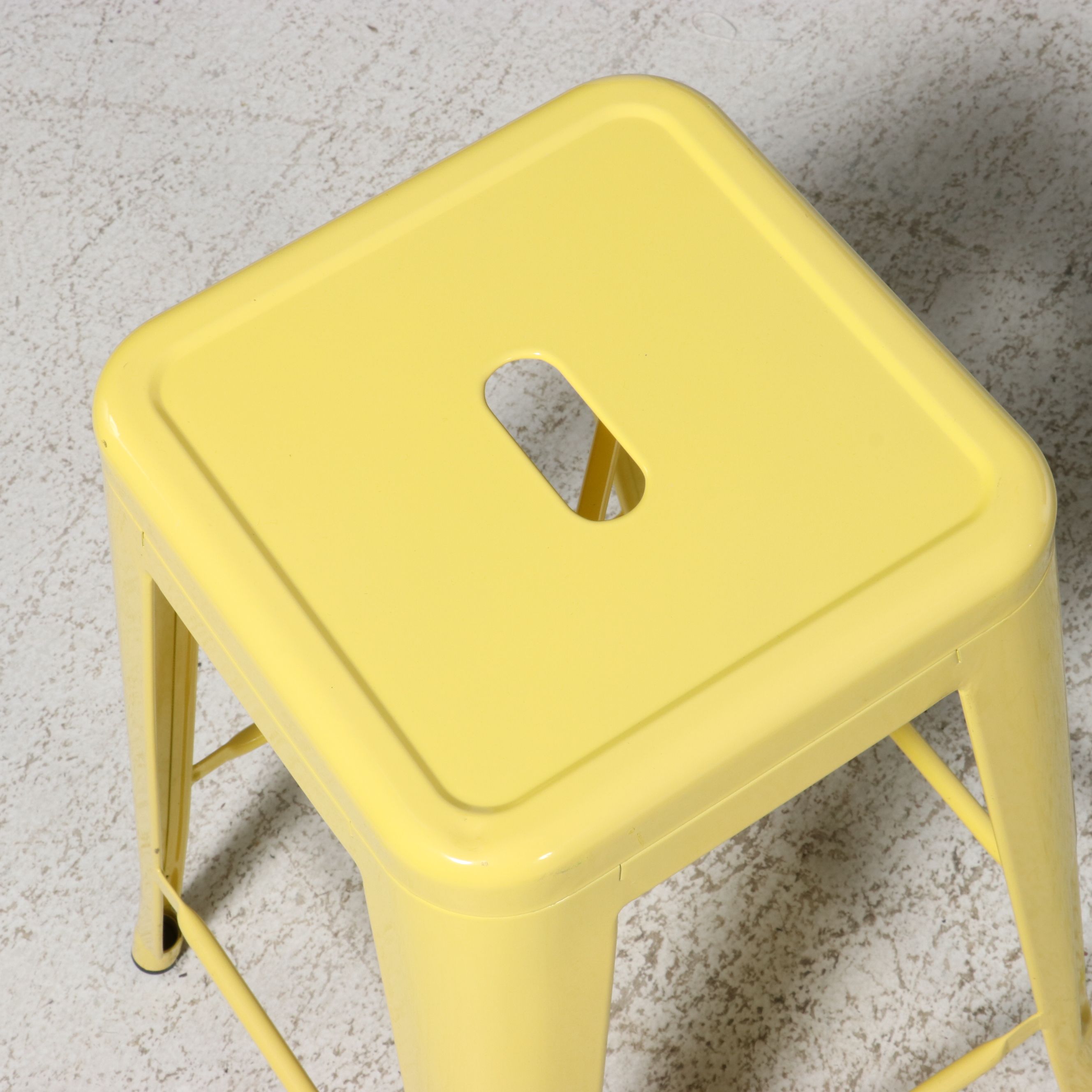 Set of Six Industrial Metal Barstools