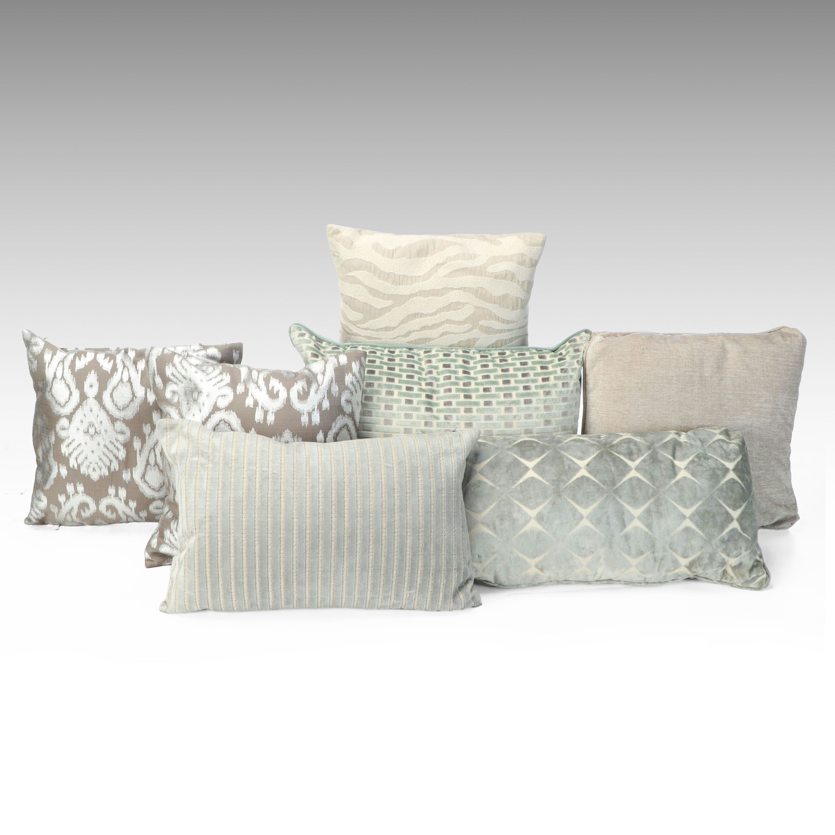 Arhaus Zebra Print Accent Pillow with More Throw Pillows