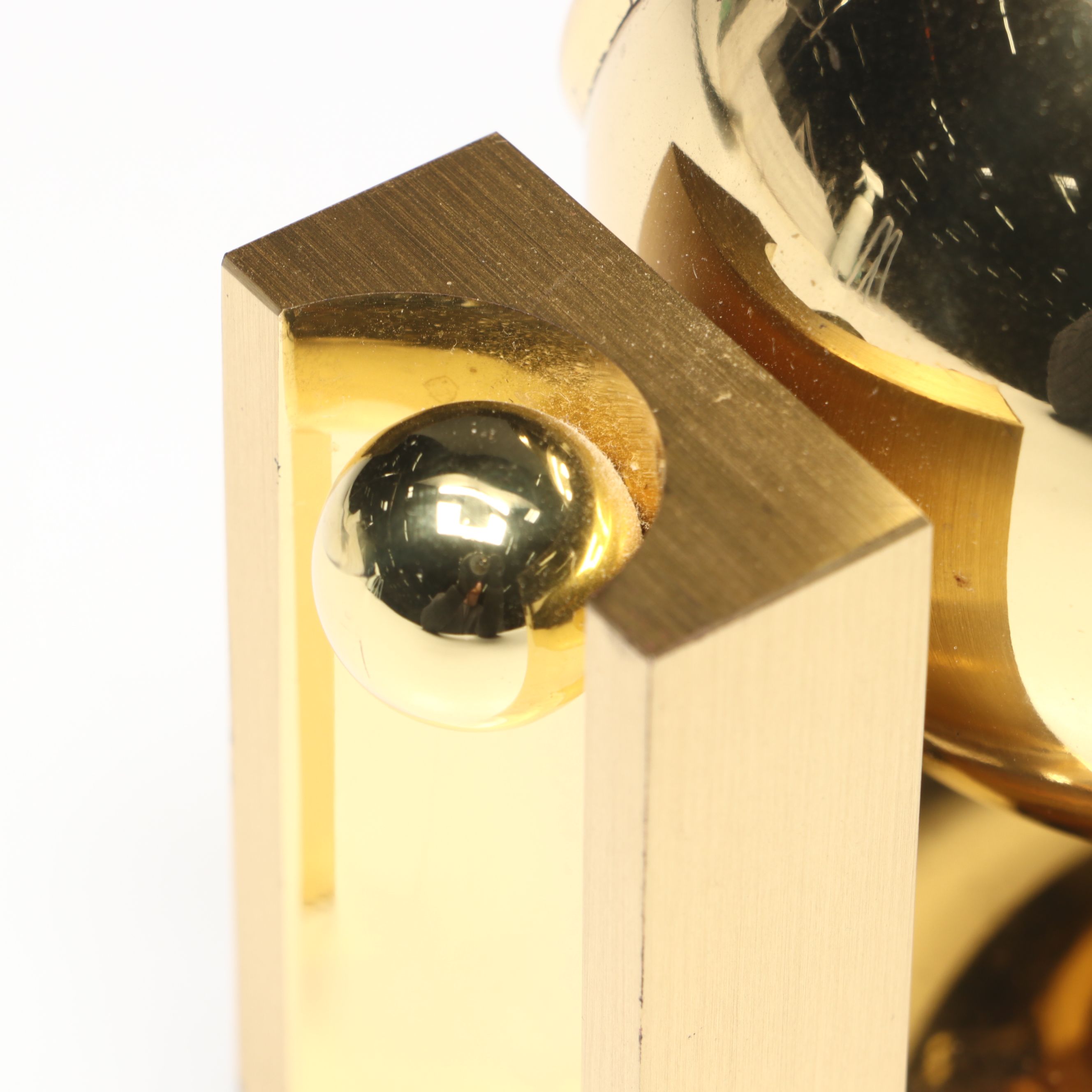 Tiffany & Co. Brass Desk Clock