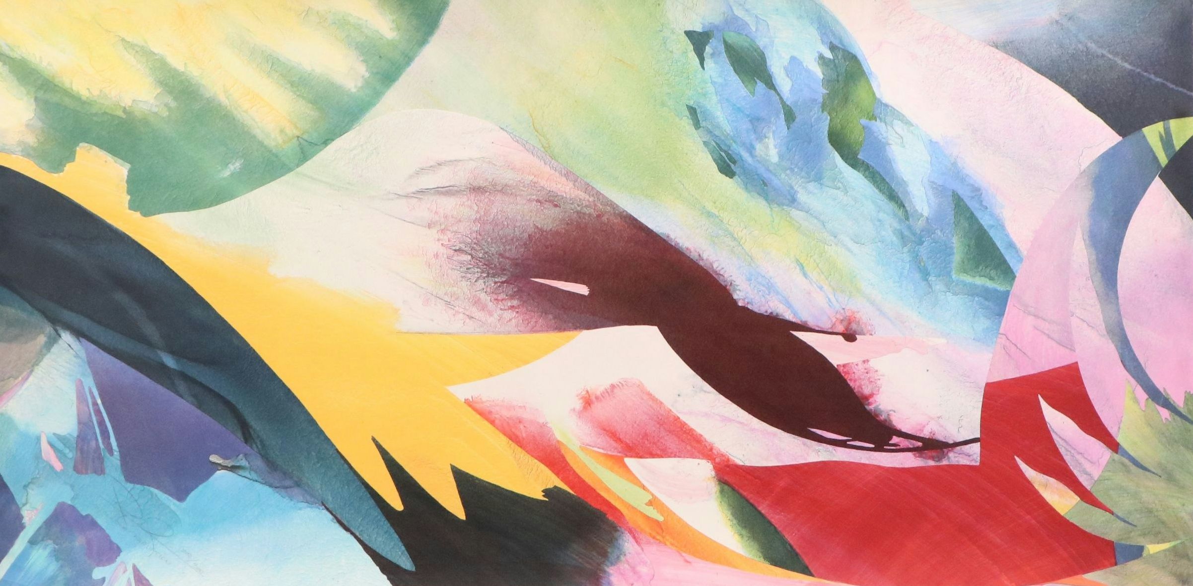 Peter Kitchell Color Lithograph "Continuous Abruption"