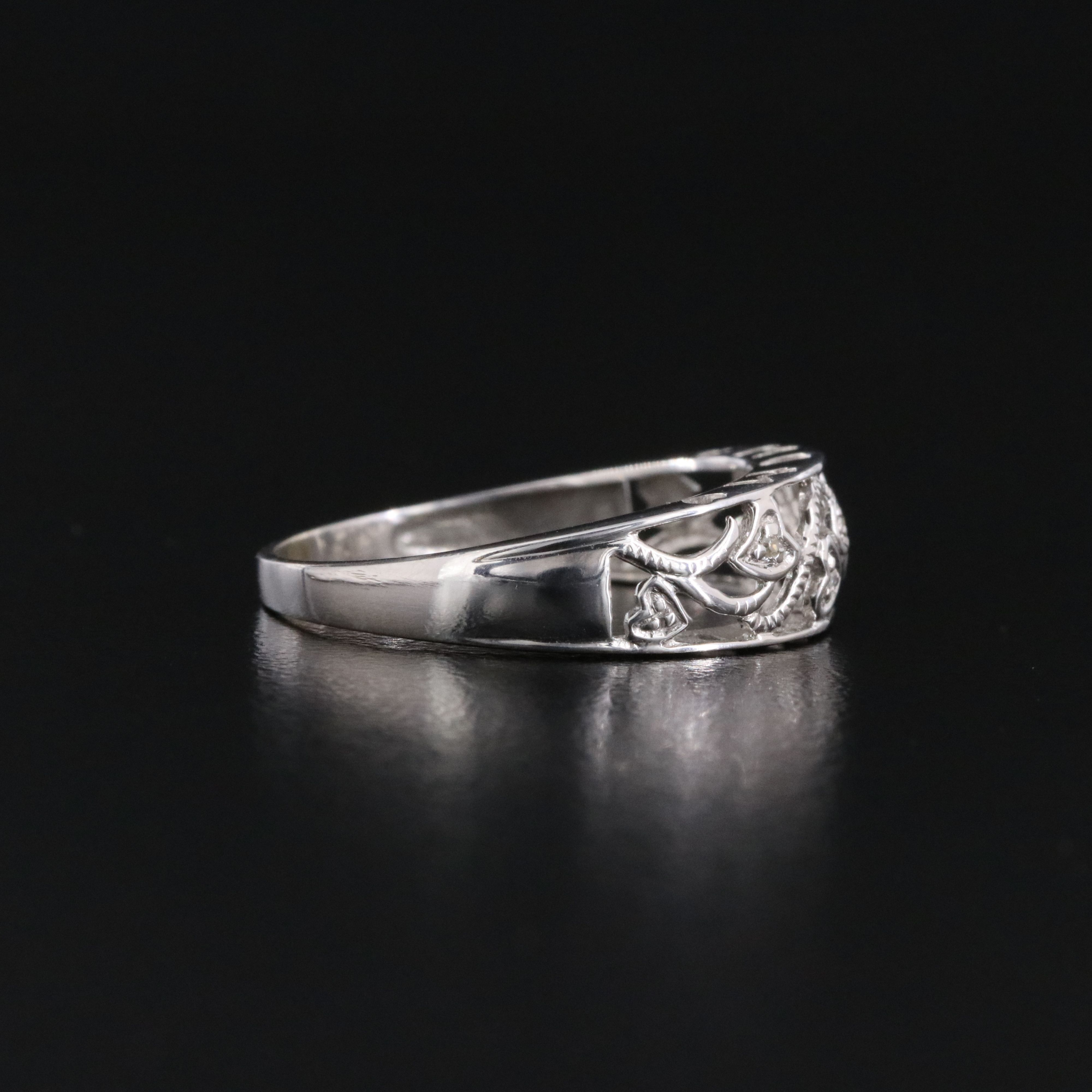 10K 0.01 CTW Diamond Heart Ring