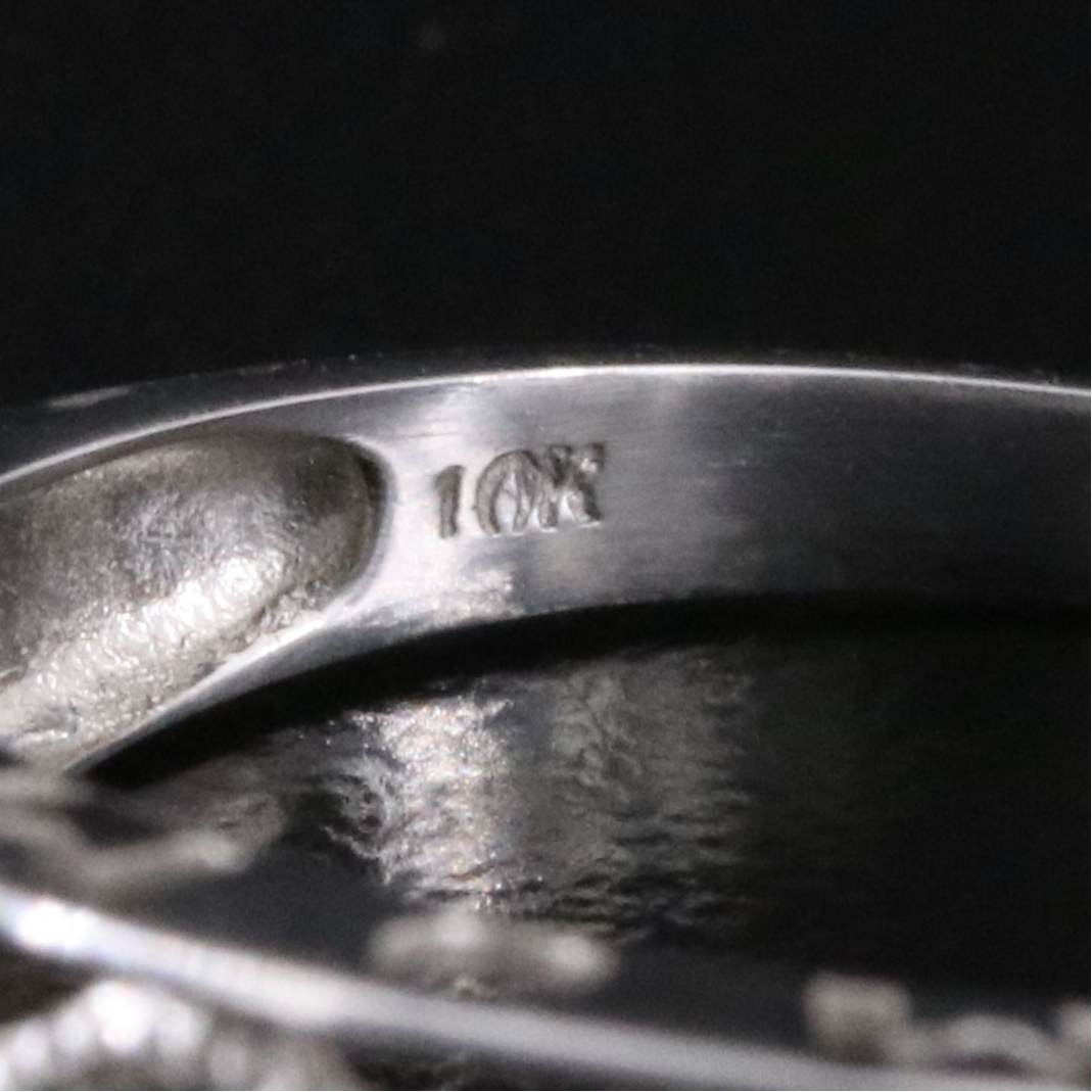 10K 0.01 CTW Diamond Heart Ring