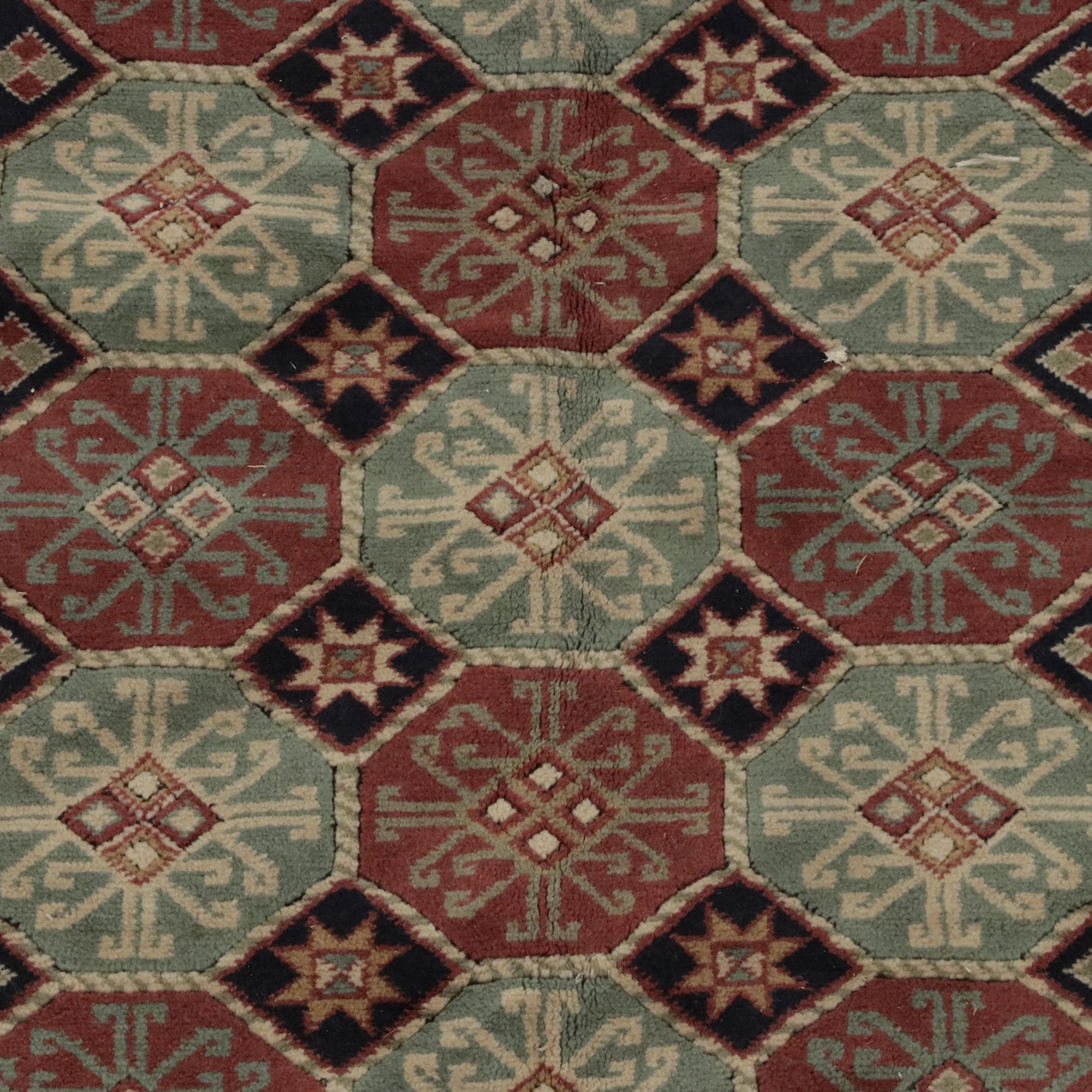 5'5 x 7'2 Hand-Knotted Caucasian Kazak Area Rug