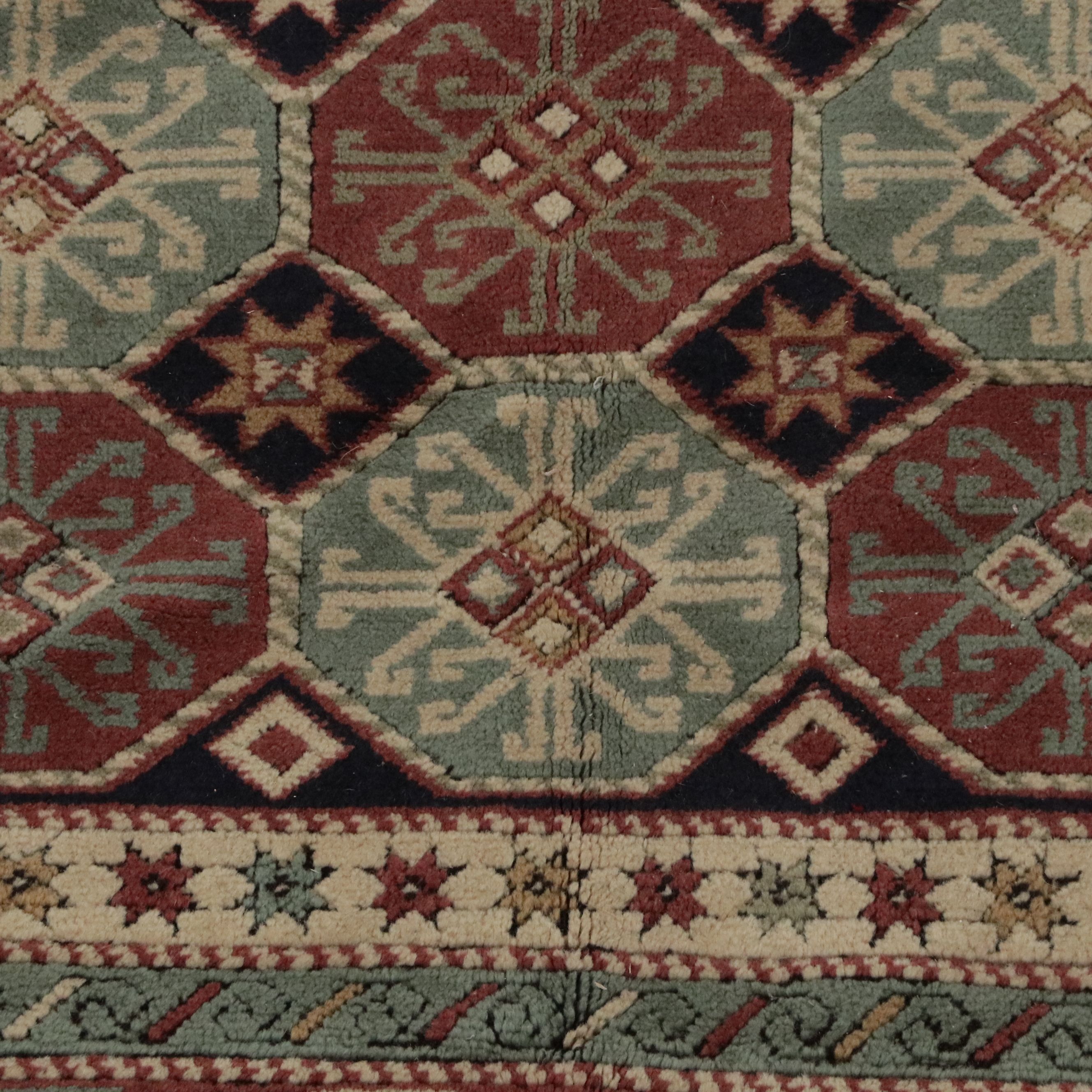 5'5 x 7'2 Hand-Knotted Caucasian Kazak Area Rug