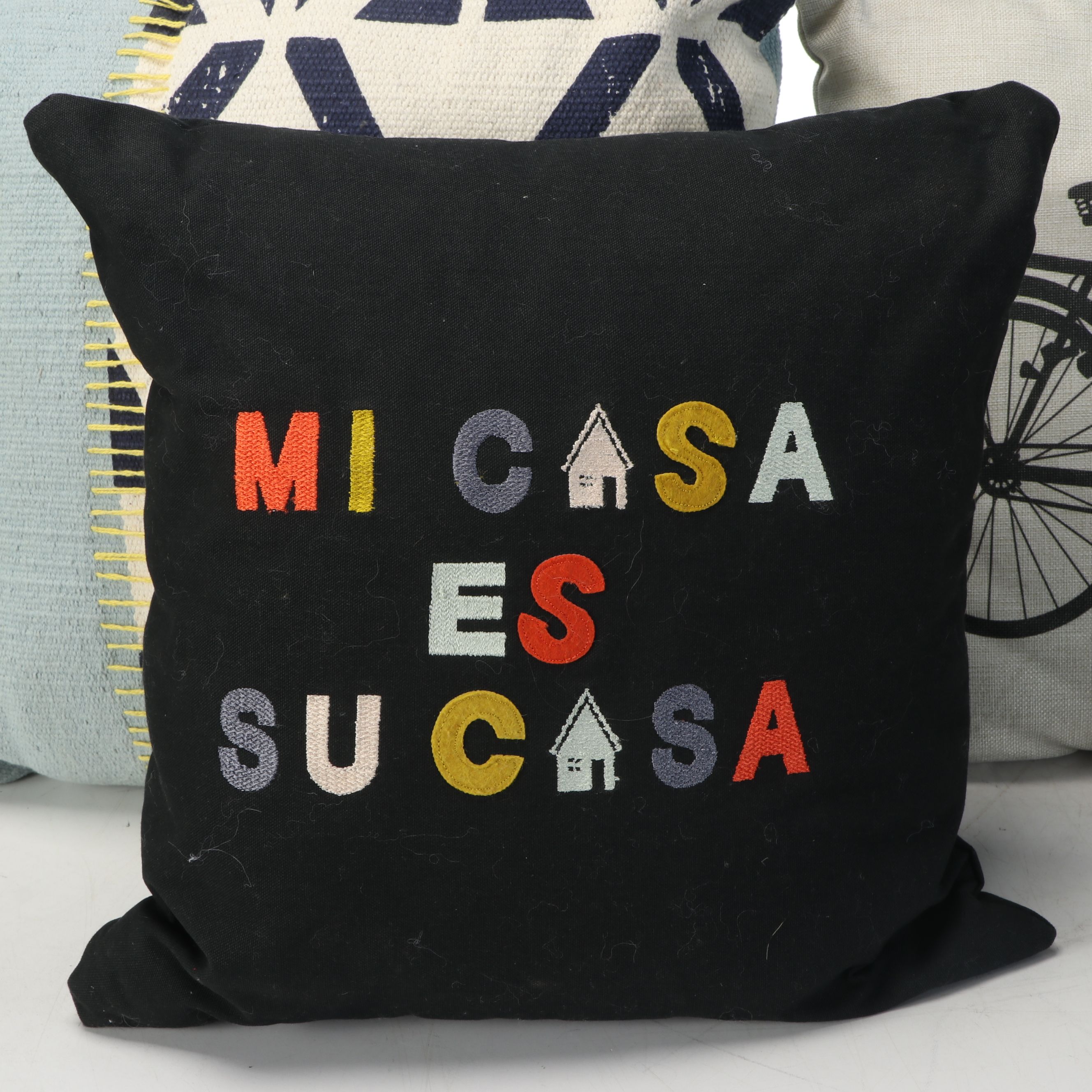 Bohemian Style Lumbar Pillow with More Printed Accent Pillows