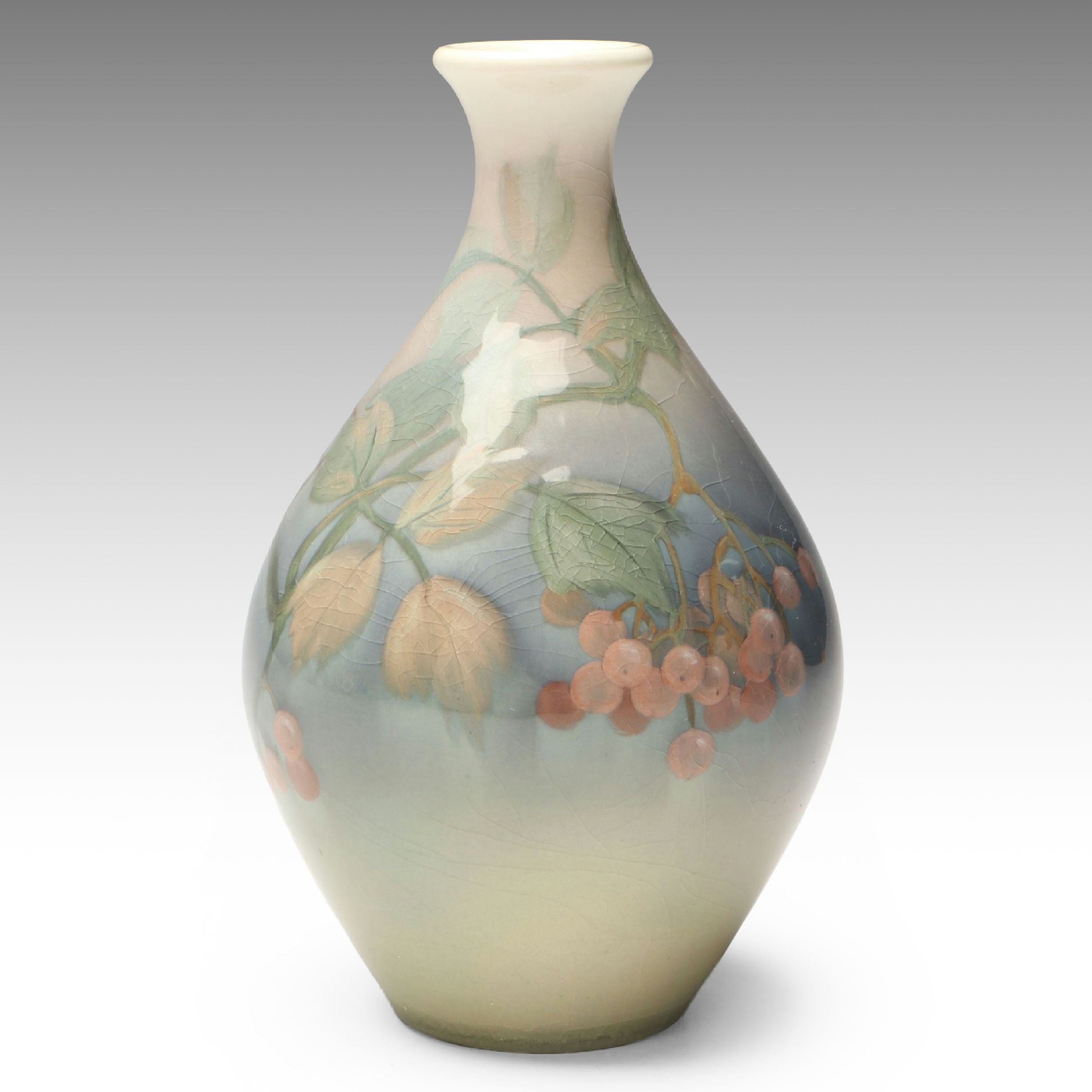 Sara Sax for Rookwood Pottery Grand Prix Year Iris Glaze Vase, 1900
