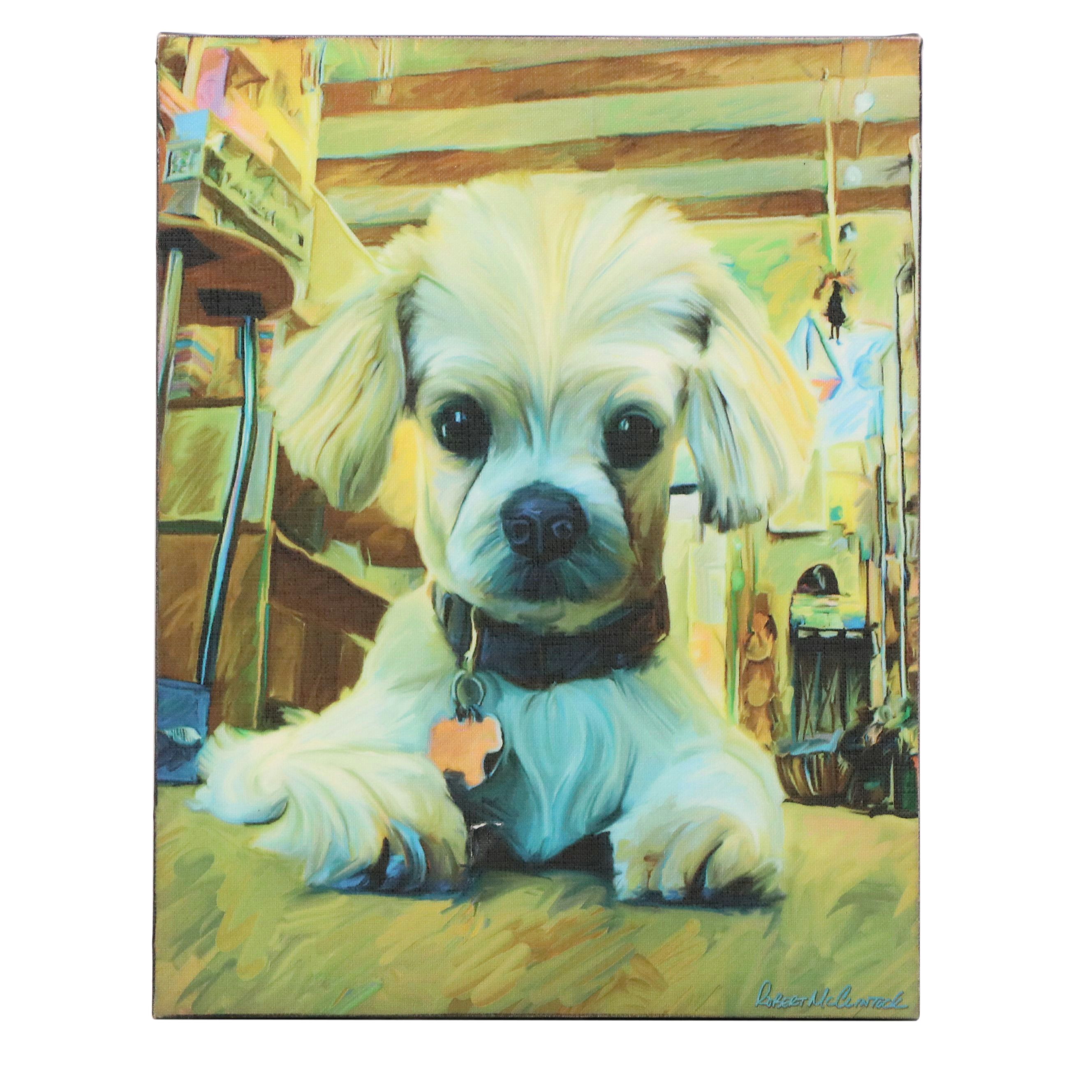 Giclée After Robert McClintock "Mazel Dog," 21st Century