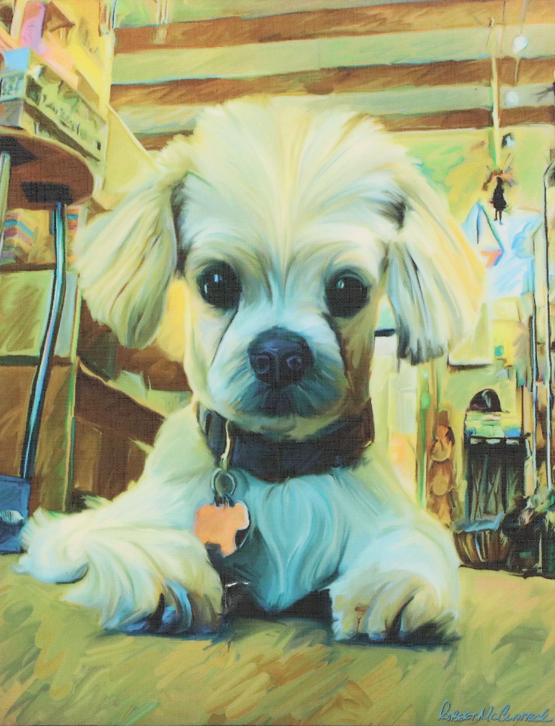 Giclée After Robert McClintock "Mazel Dog," 21st Century