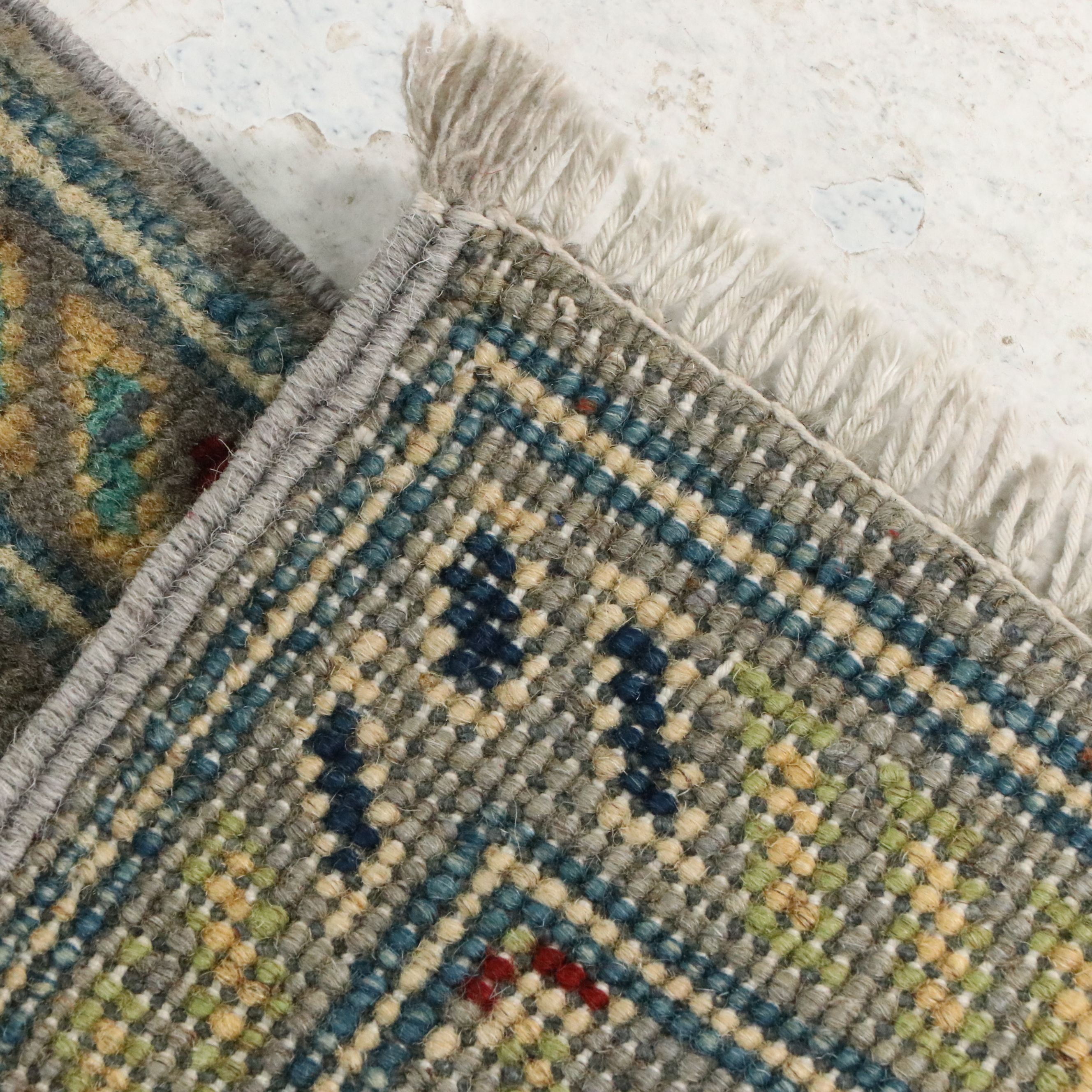 2'9 x 9'10 Hand-Knotted Pakistani Kazak Style Carpet Runner