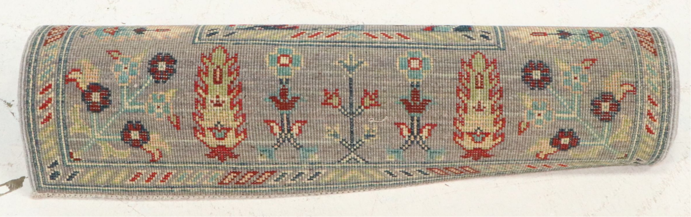 2'9 x 9'10 Hand-Knotted Pakistani Kazak Style Carpet Runner