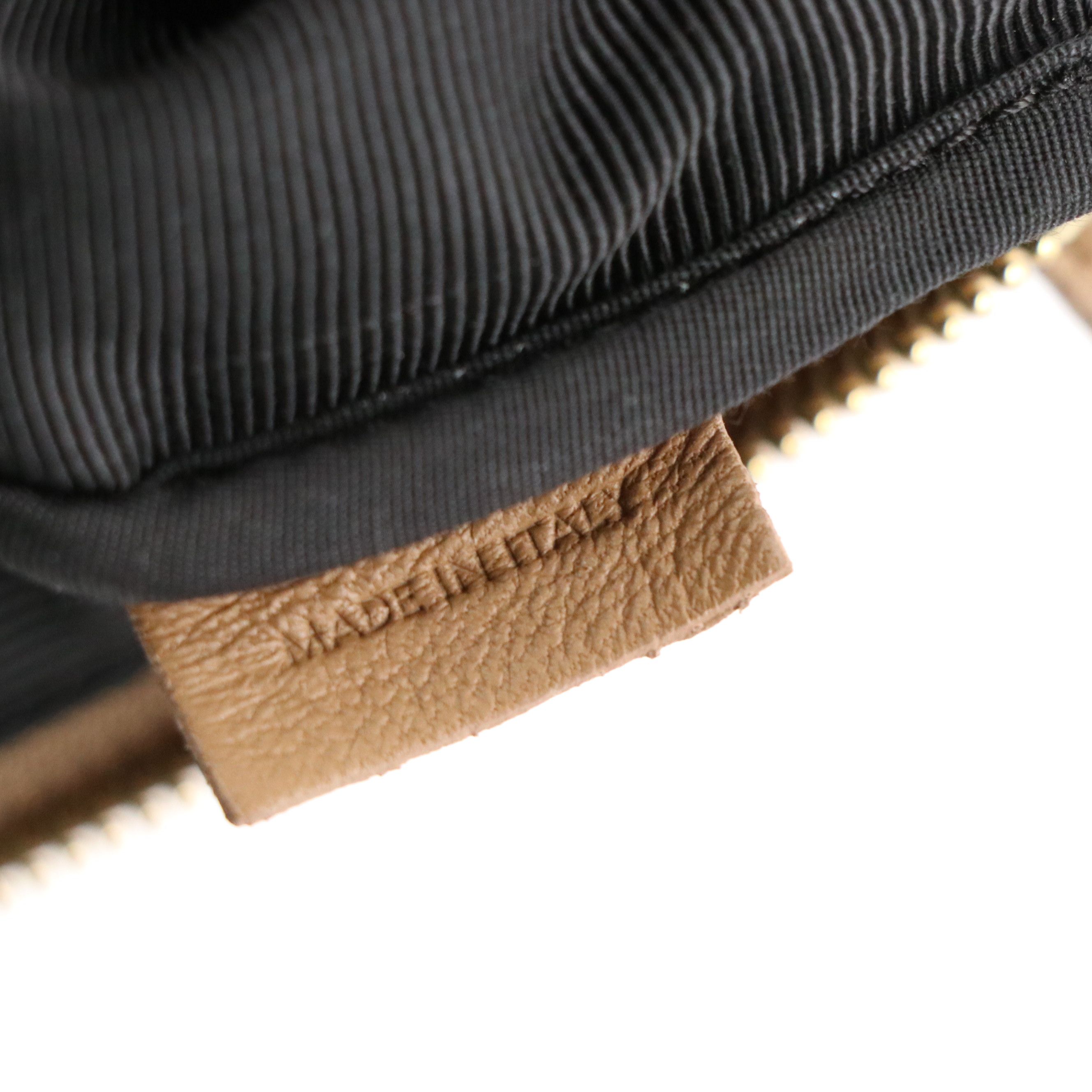 Celine Trio Crossbody Bag in Light Brown Calfskin Leather