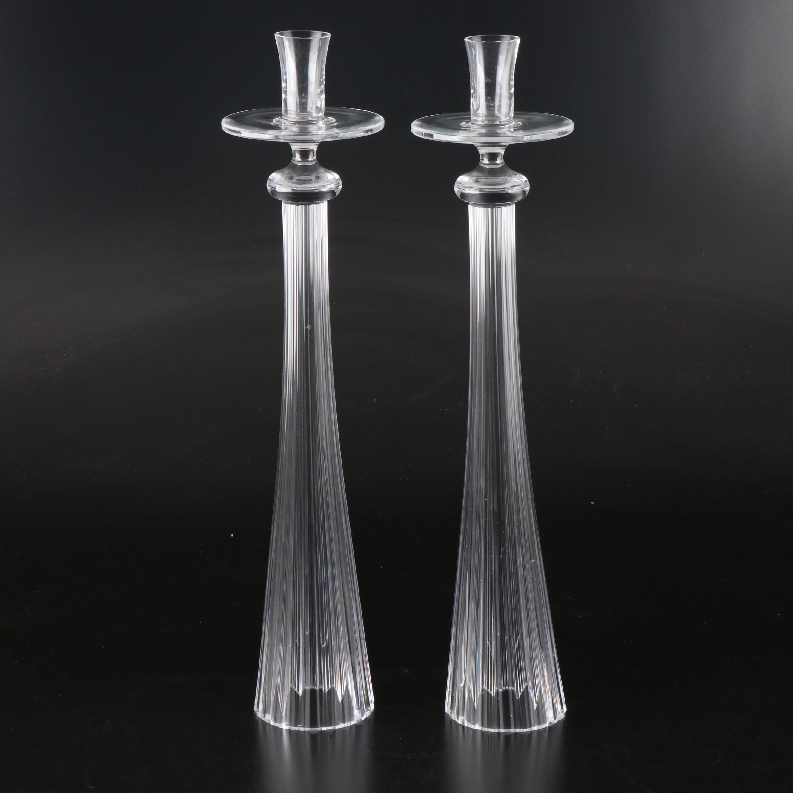 Crystal Candle Holder Pair