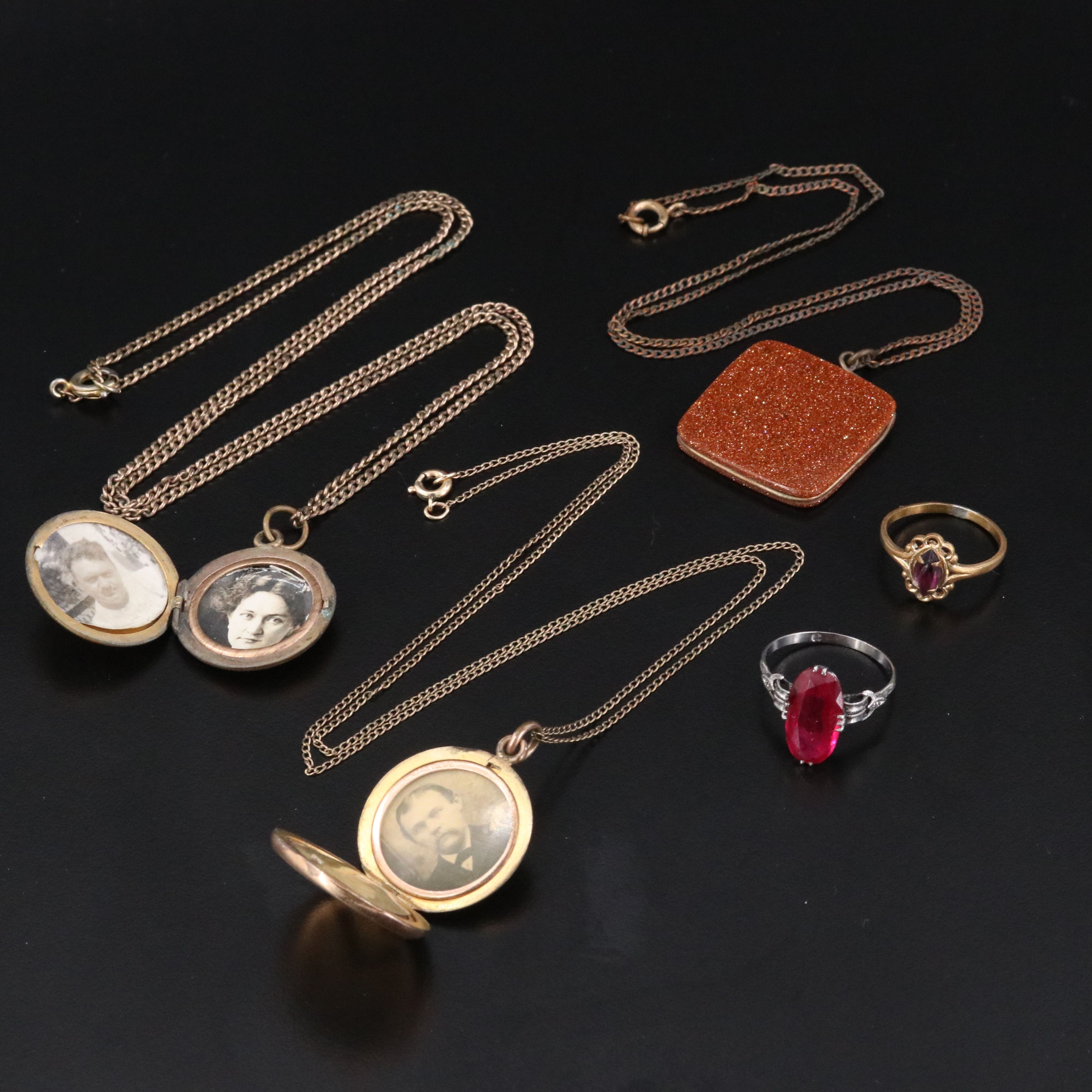 J.M. Fisher & Co. Locket ft. in Antique & Vintage Necklaces and Rings