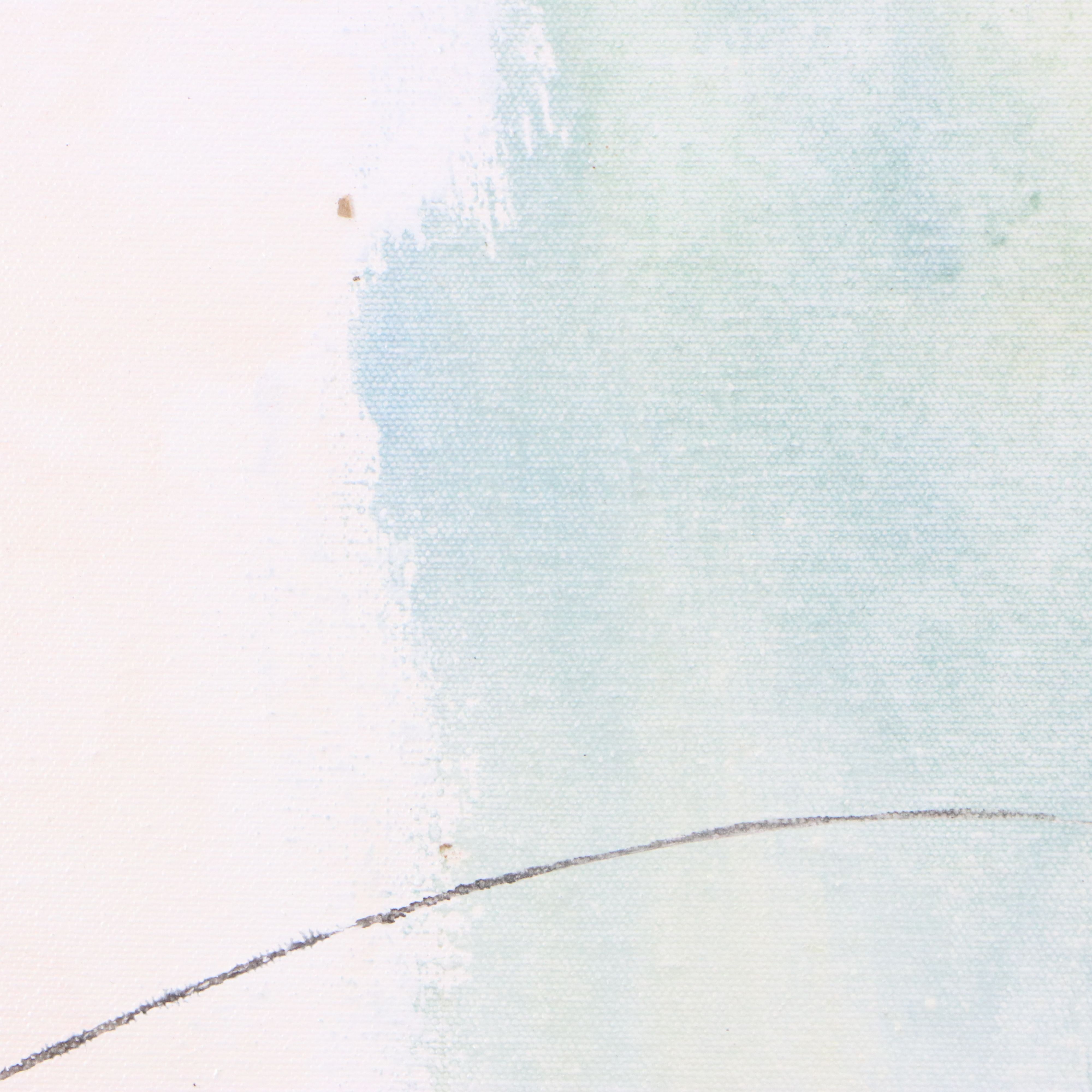 J. England Oil PAinting "Up Town," Late 20th Century