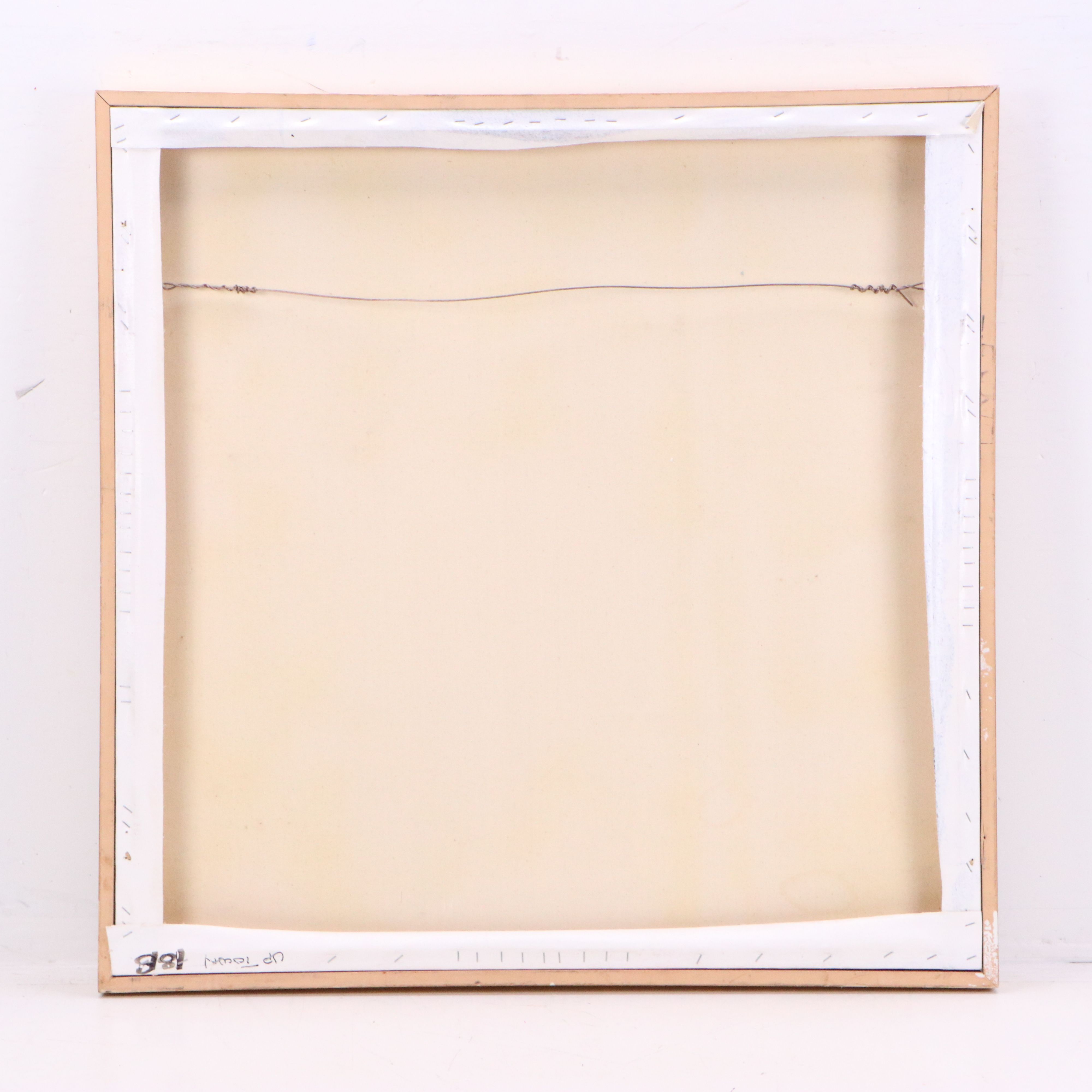 J. England Oil PAinting "Up Town," Late 20th Century