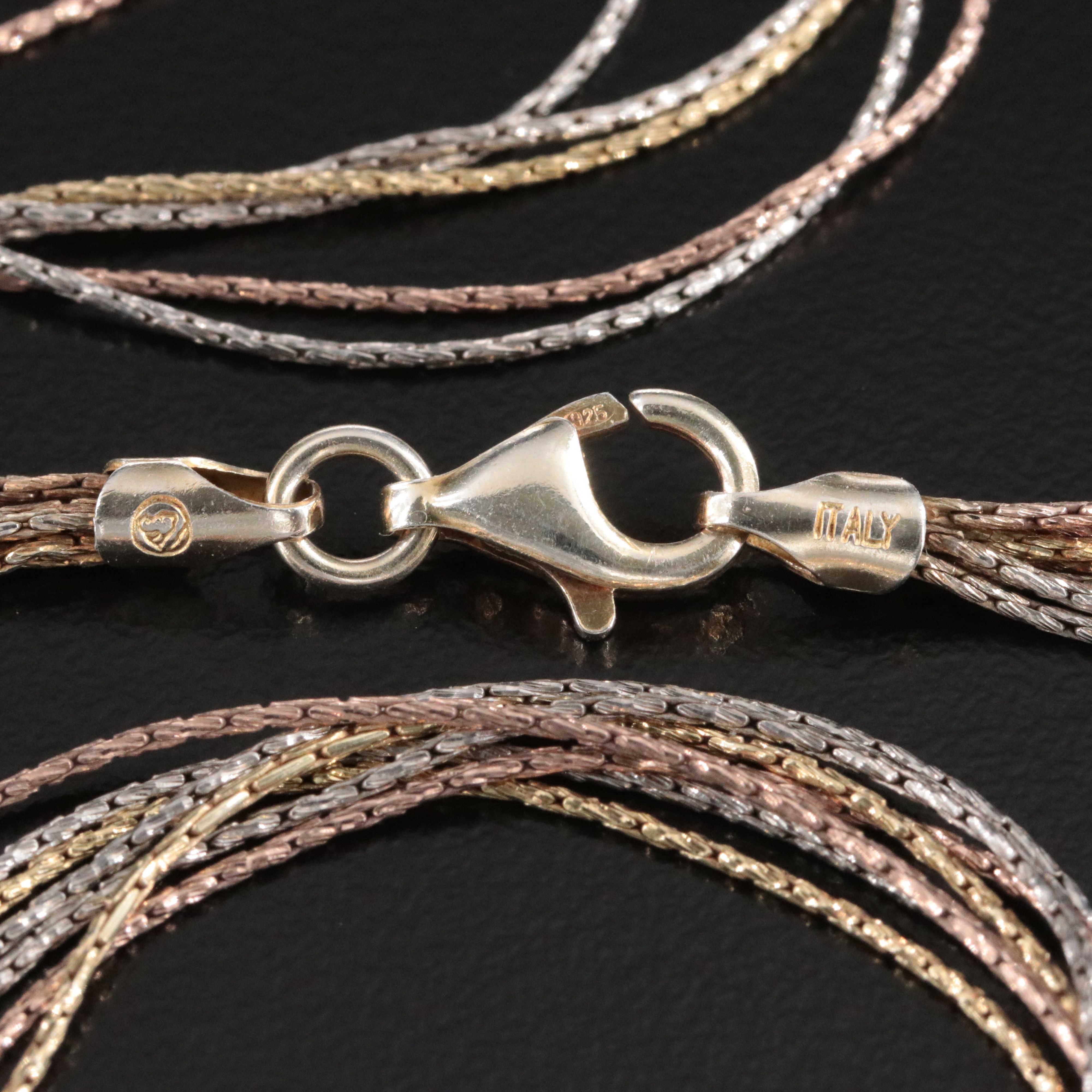 Sterling Faux Pearl Pendant Necklace