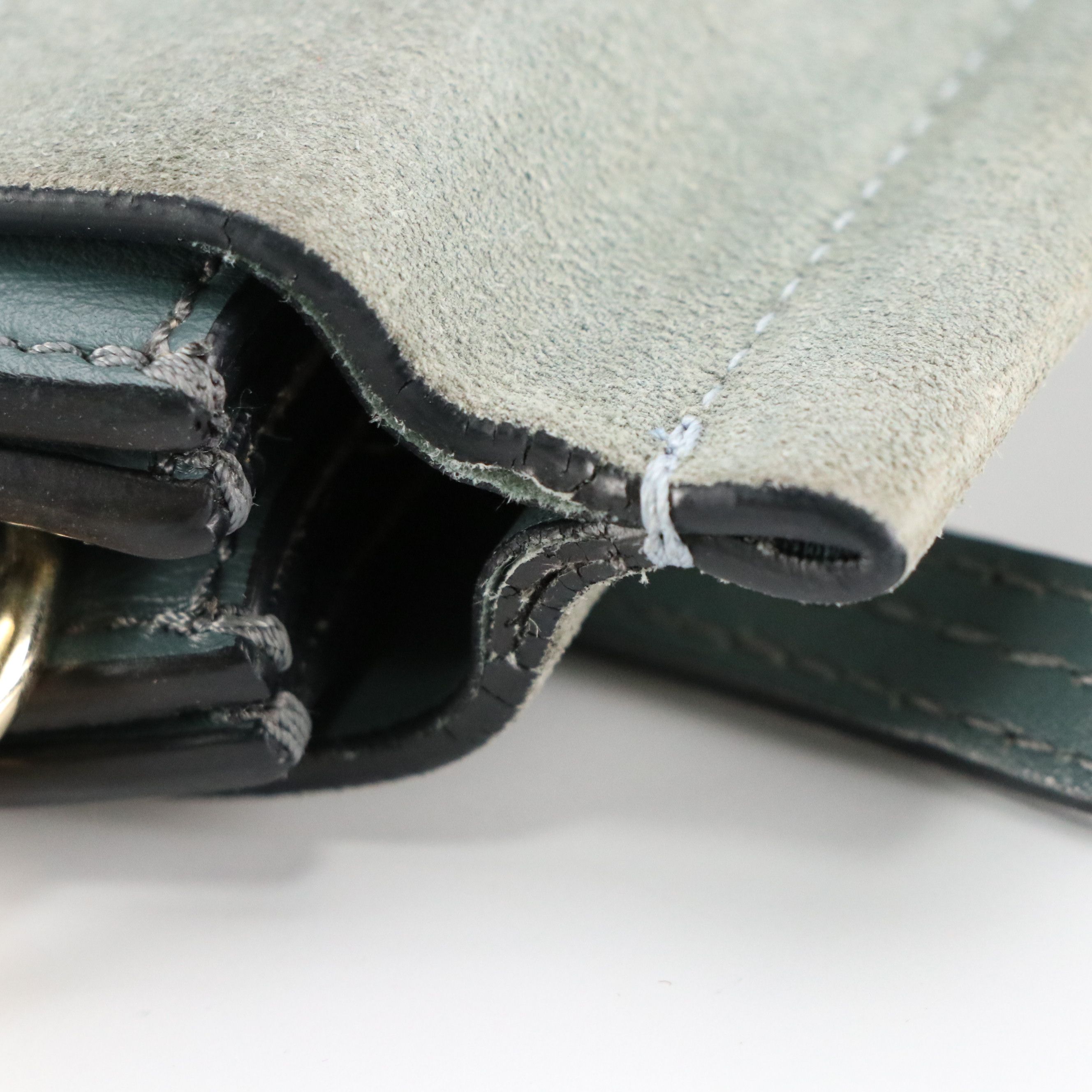 Chloé Medium Faye Shoulder Bag in Cloudy Blue Calfskin Leather and Suede