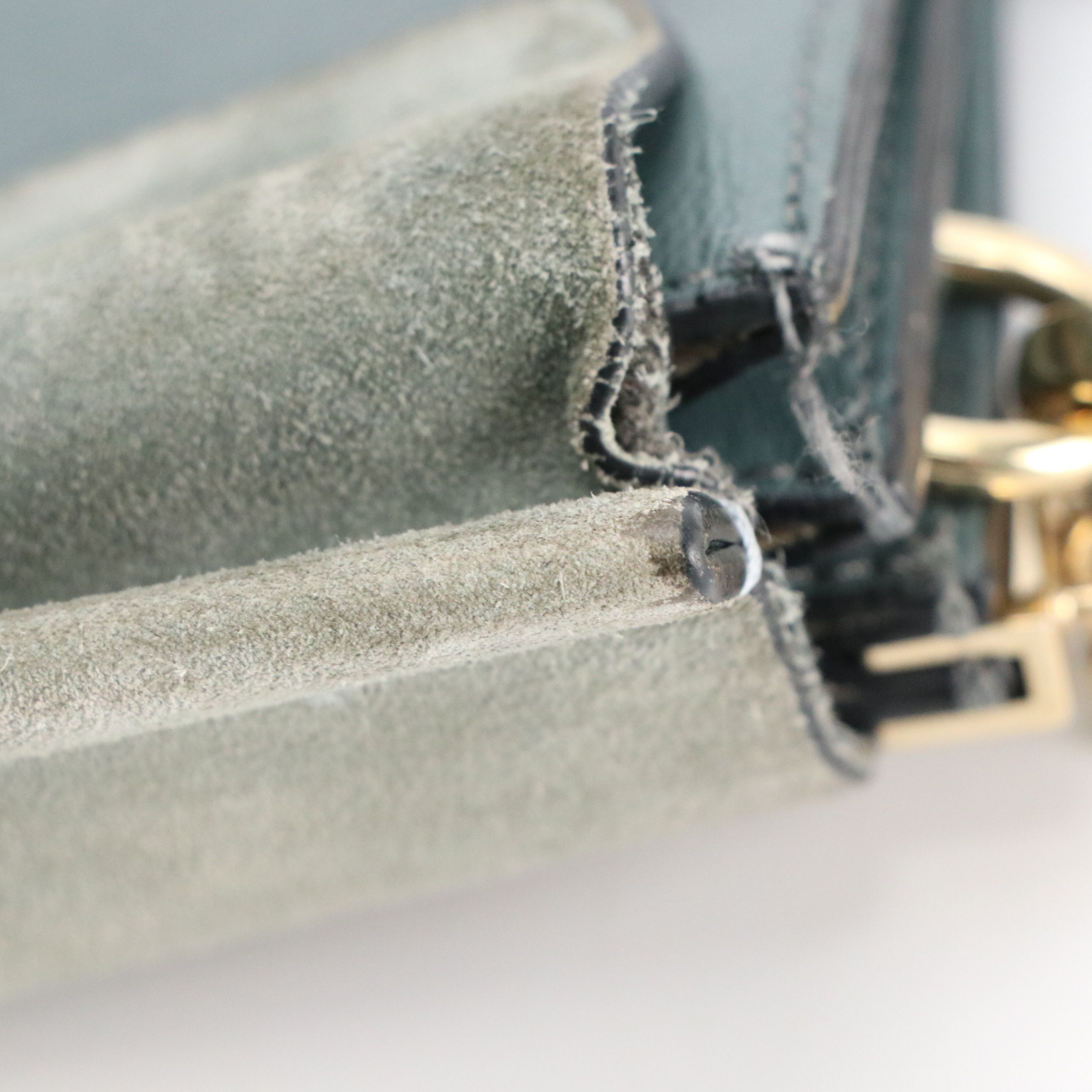 Chloé Medium Faye Shoulder Bag in Cloudy Blue Calfskin Leather and Suede