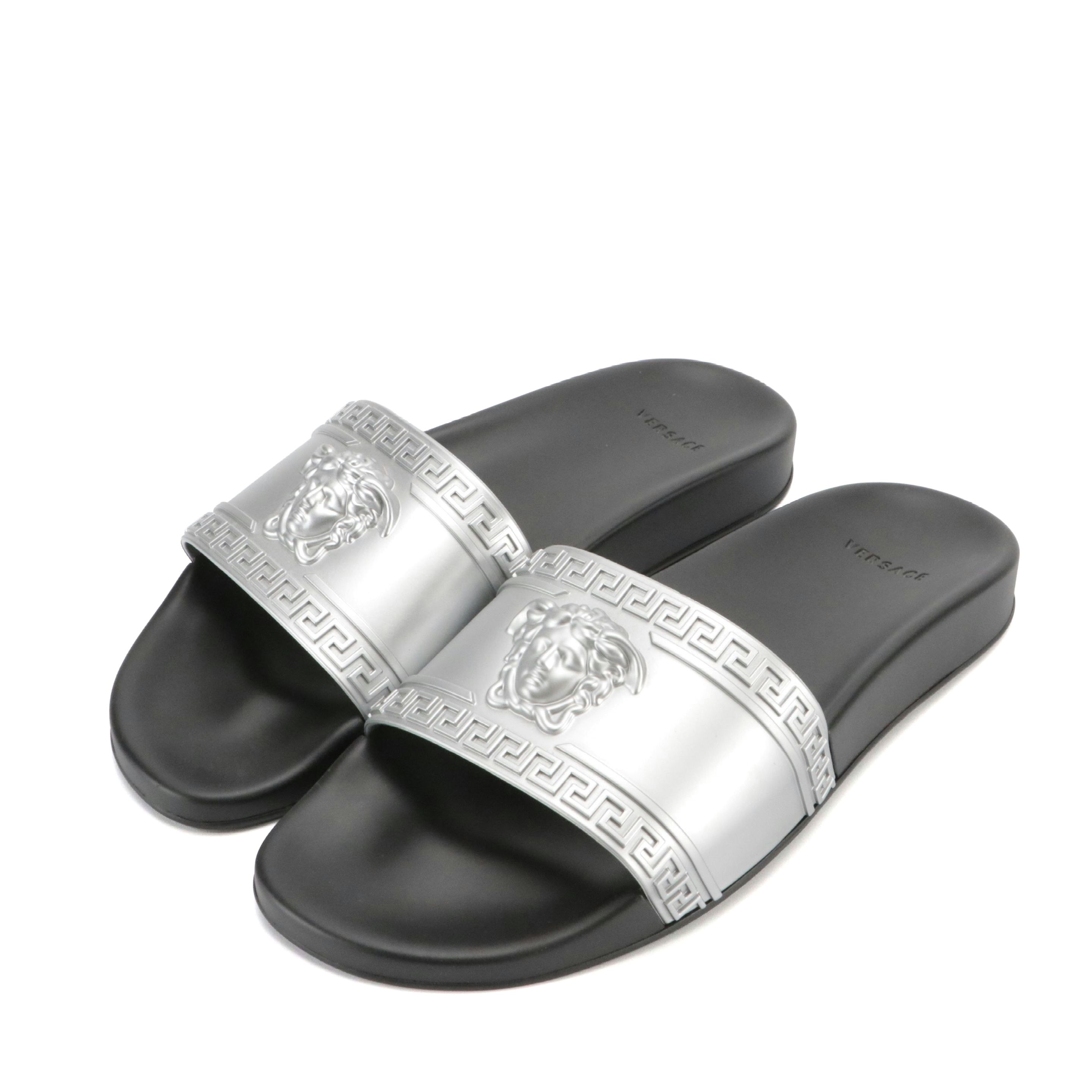 Versace La Medusa Slides in Rubber