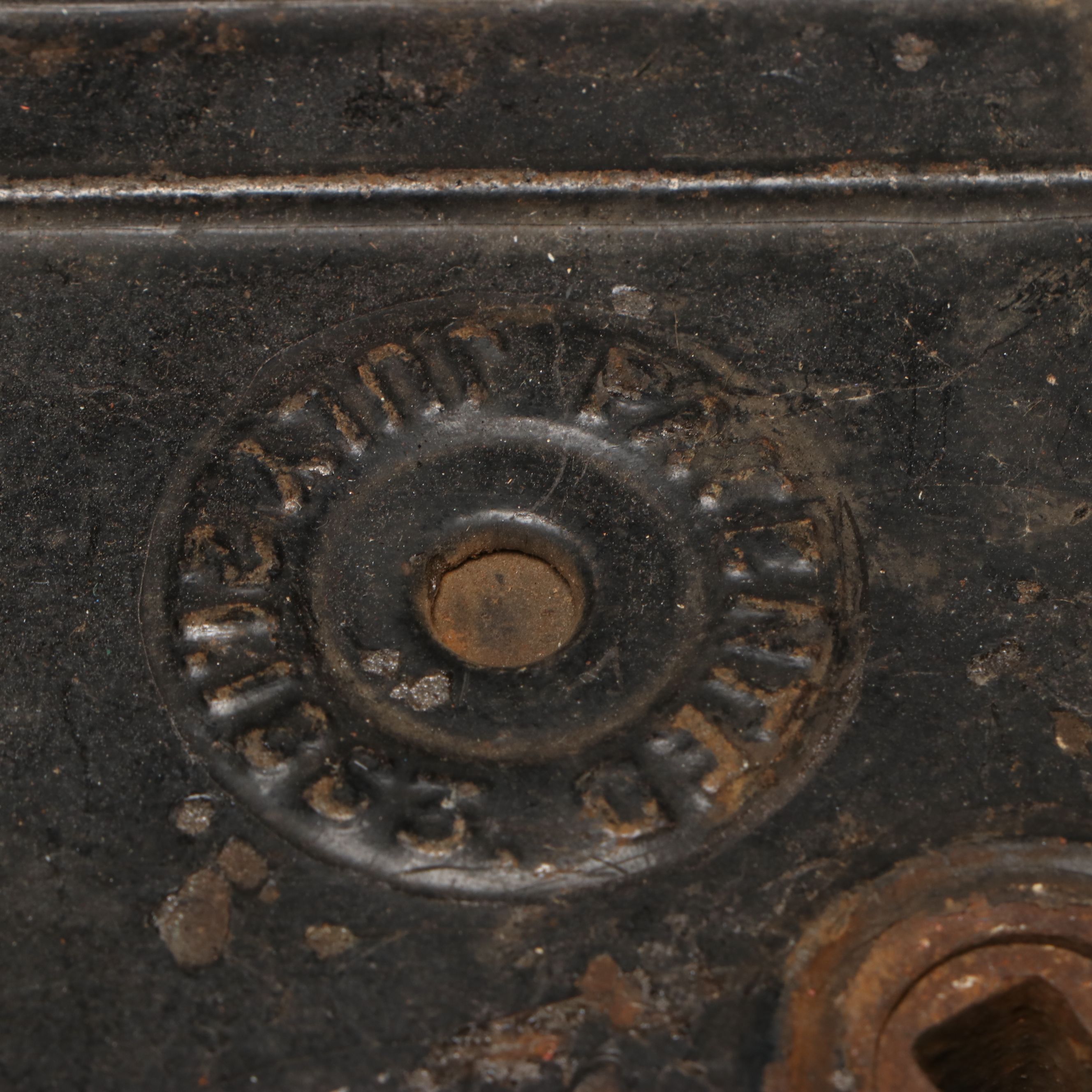 Antique Metal Rim Locks with Ceramic Knobs and Brass Handle and Keys