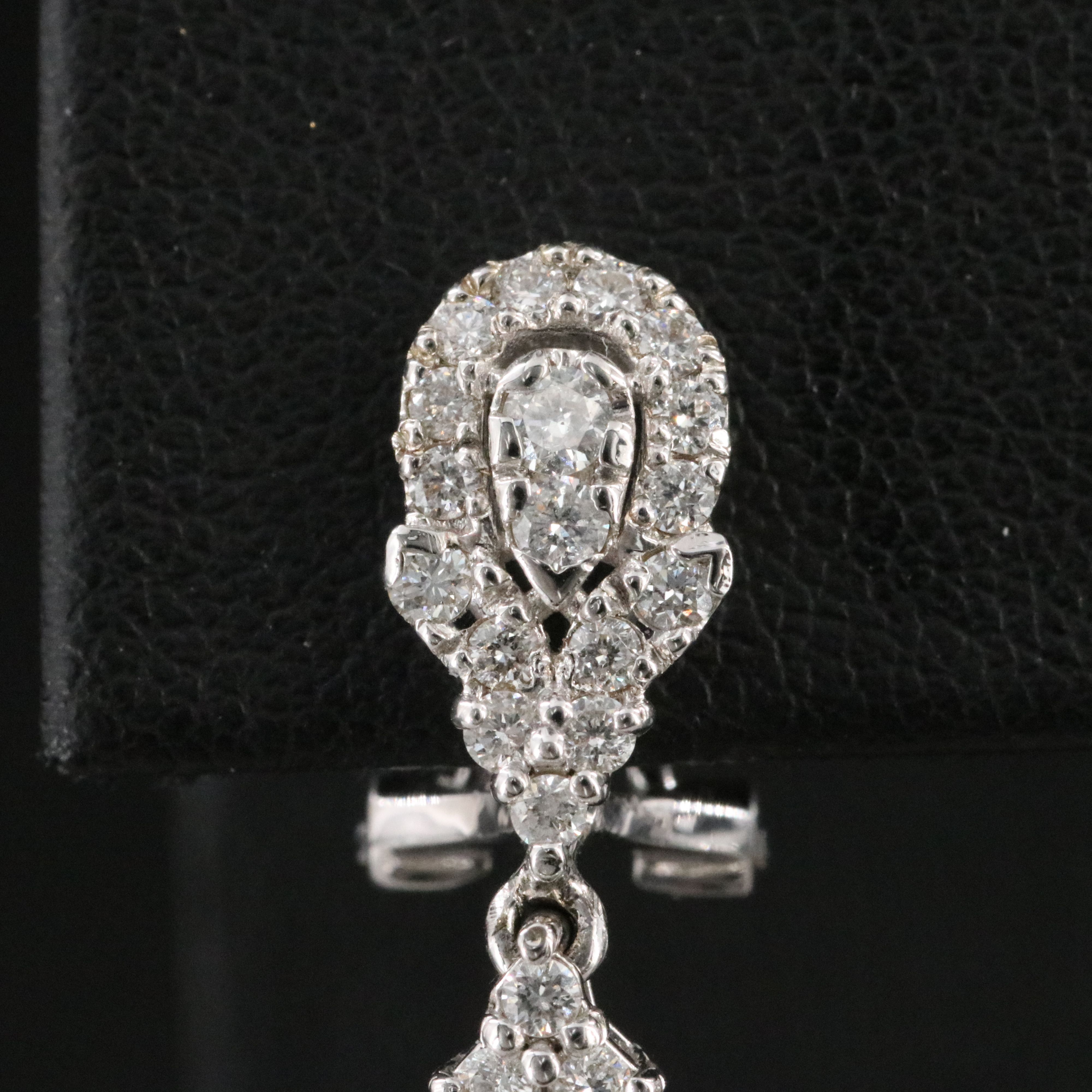 Michael Christoff 18K 2.32 CTW Sapphire and 2.72 CTW Diamond Drop Earrings