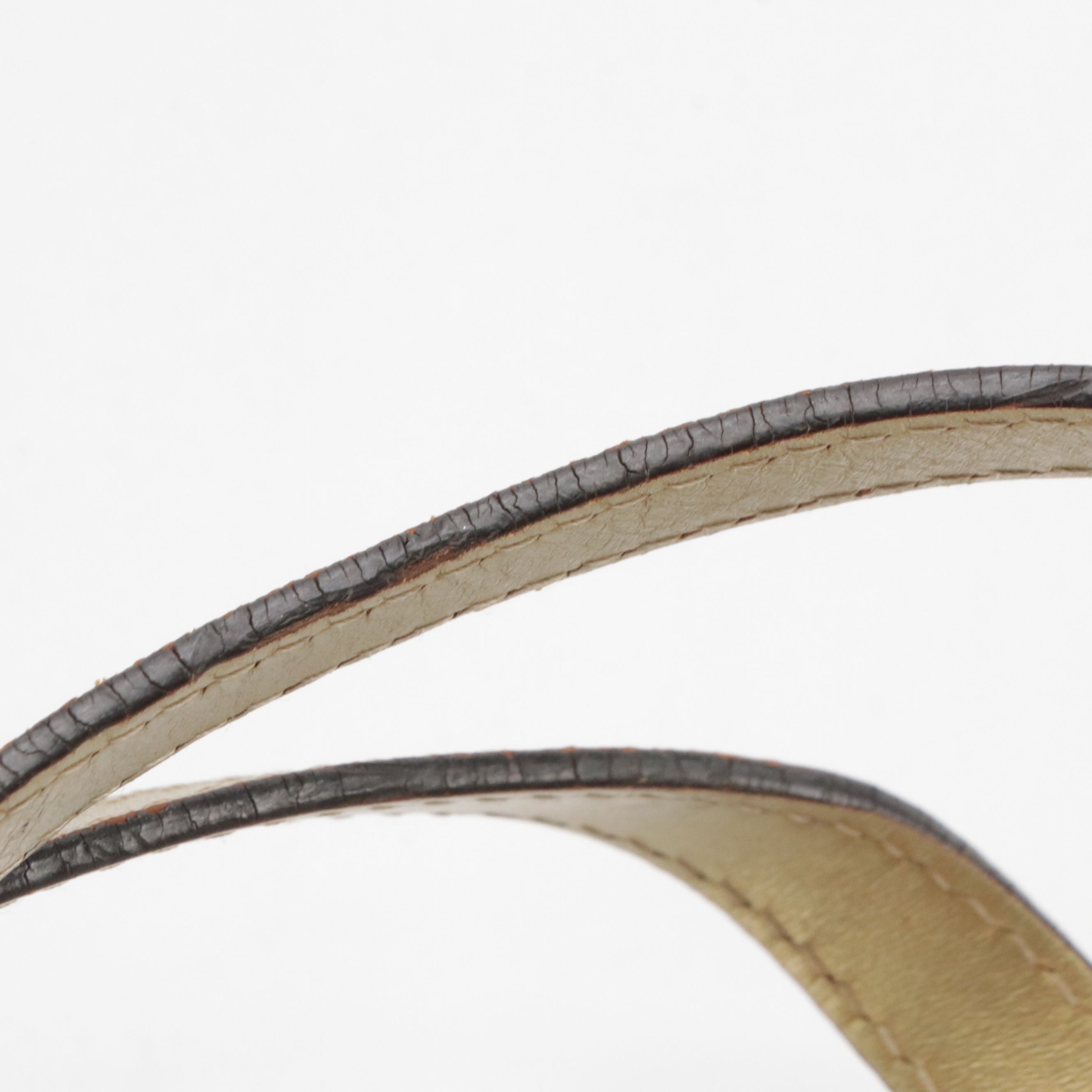 Loewe Top Handle Vertical Tote in White/Grey Anagram Canvas and Gold Leather