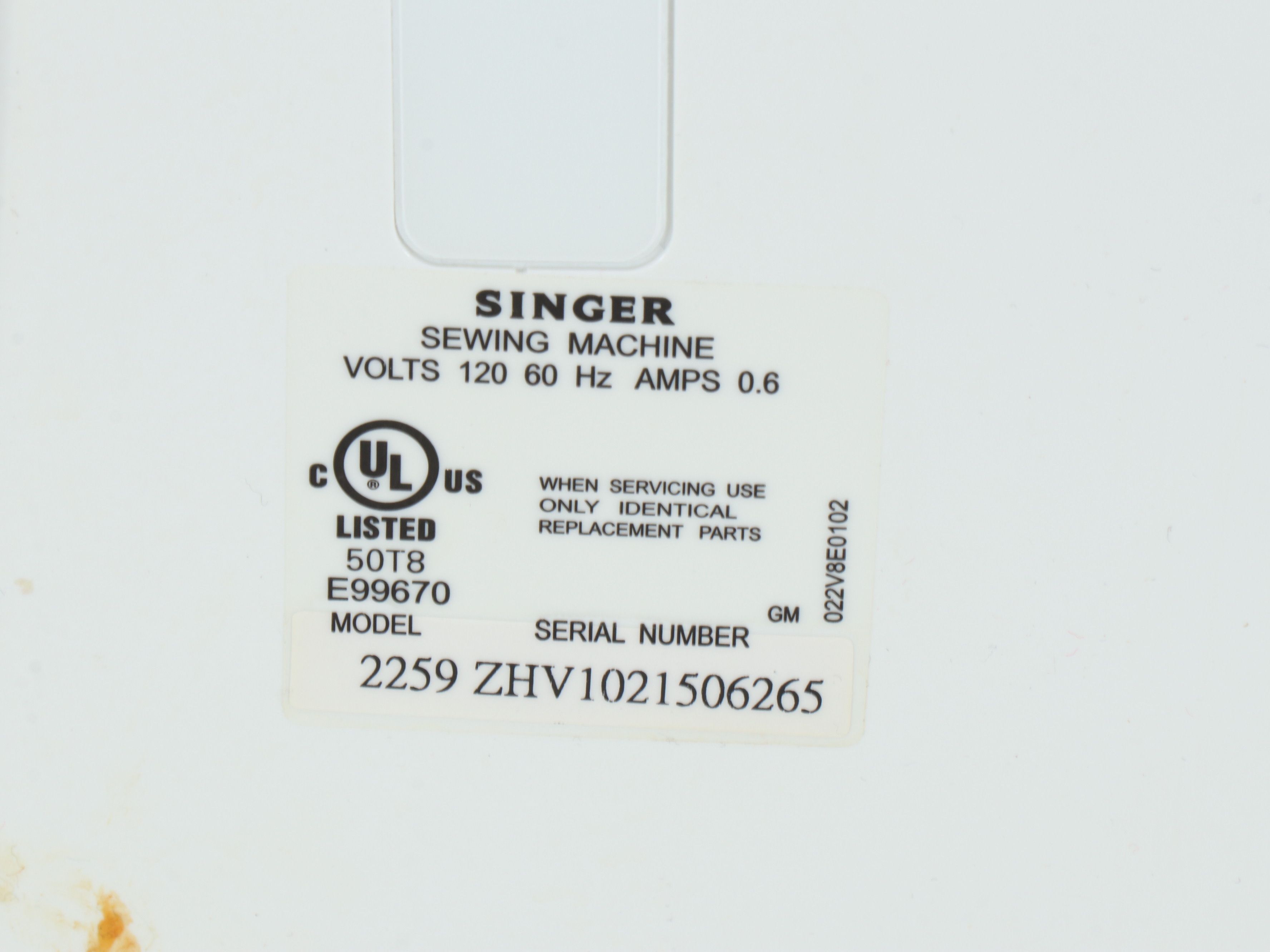 Singer "Tradition" Sewing Machine with Rolling Carrier, Mat, Scissors and More