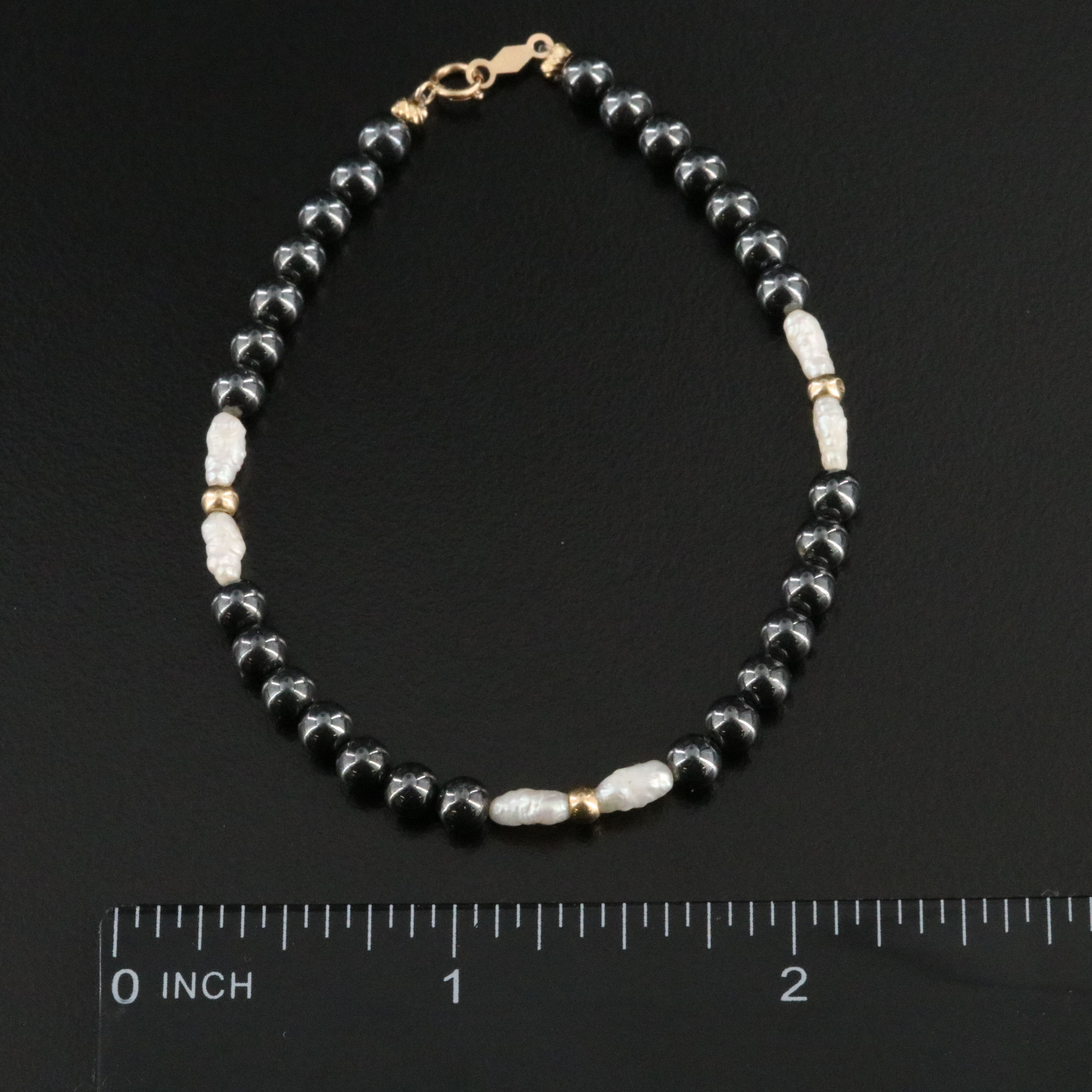 14K Pearl Jewelry Collection Featuring Black Onyx and Hematite