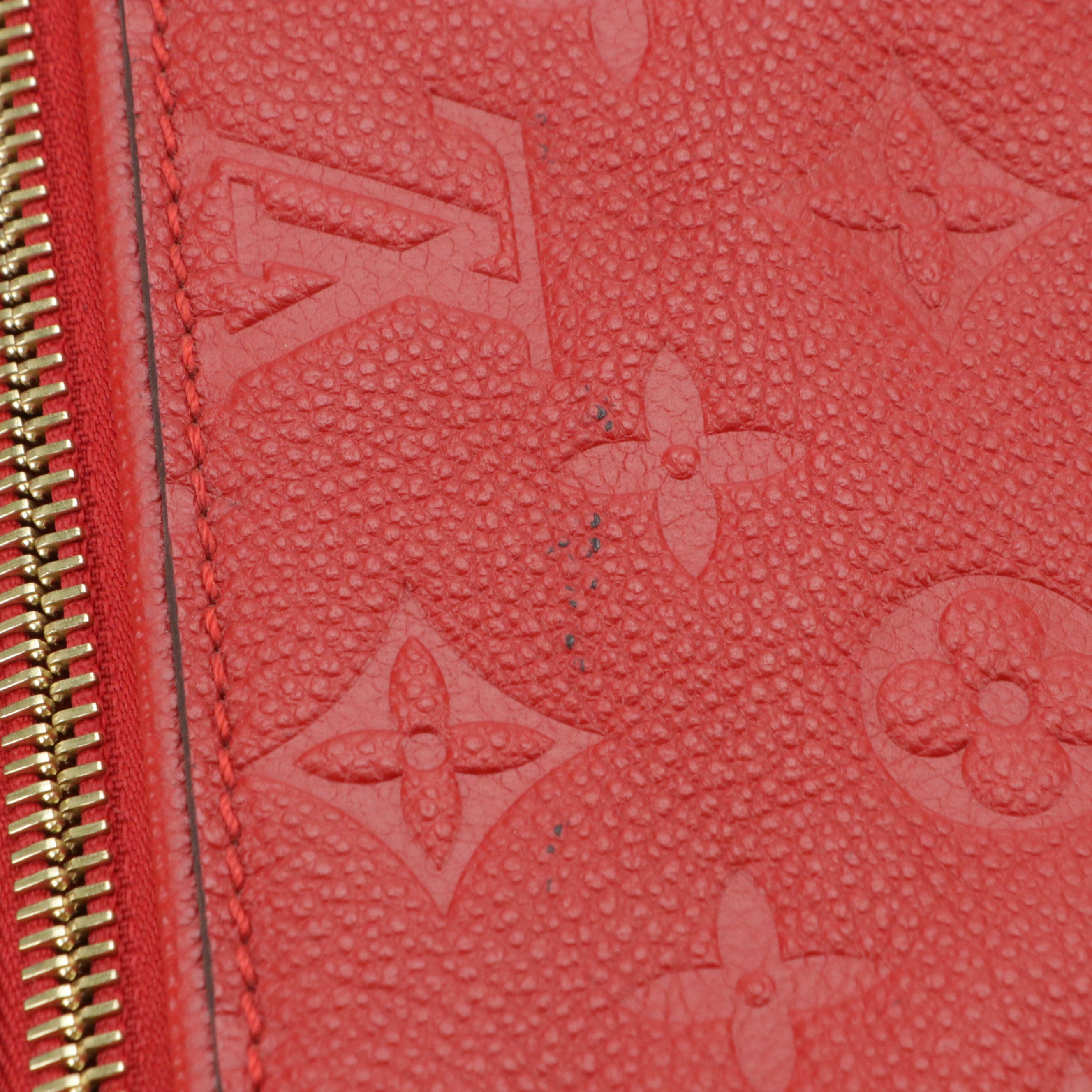 Louis Vuitton Bastille MM Two-Way Bag in Cherry Red Monogram Empreinte Leather