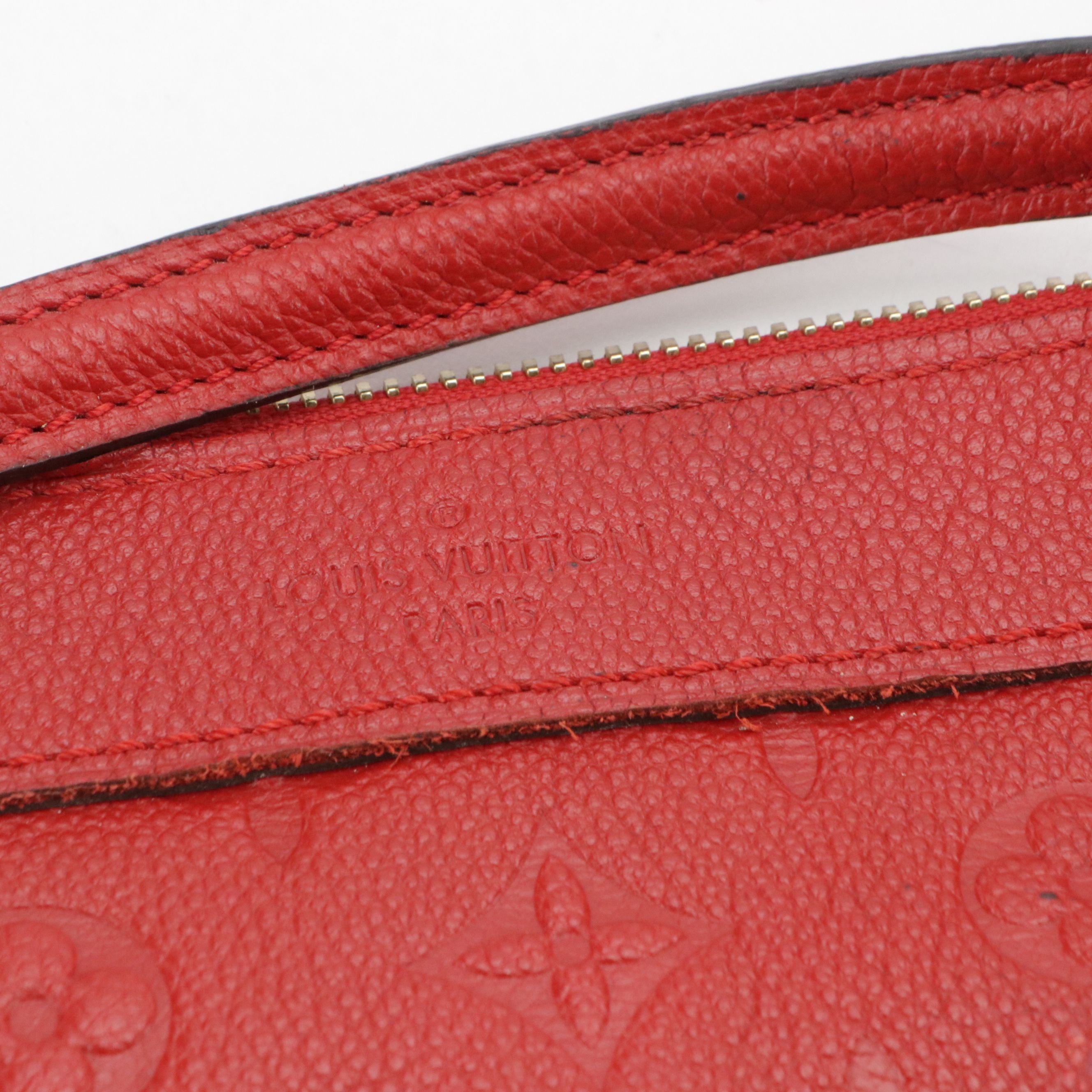 Louis Vuitton Bastille MM Two-Way Bag in Cherry Red Monogram Empreinte Leather