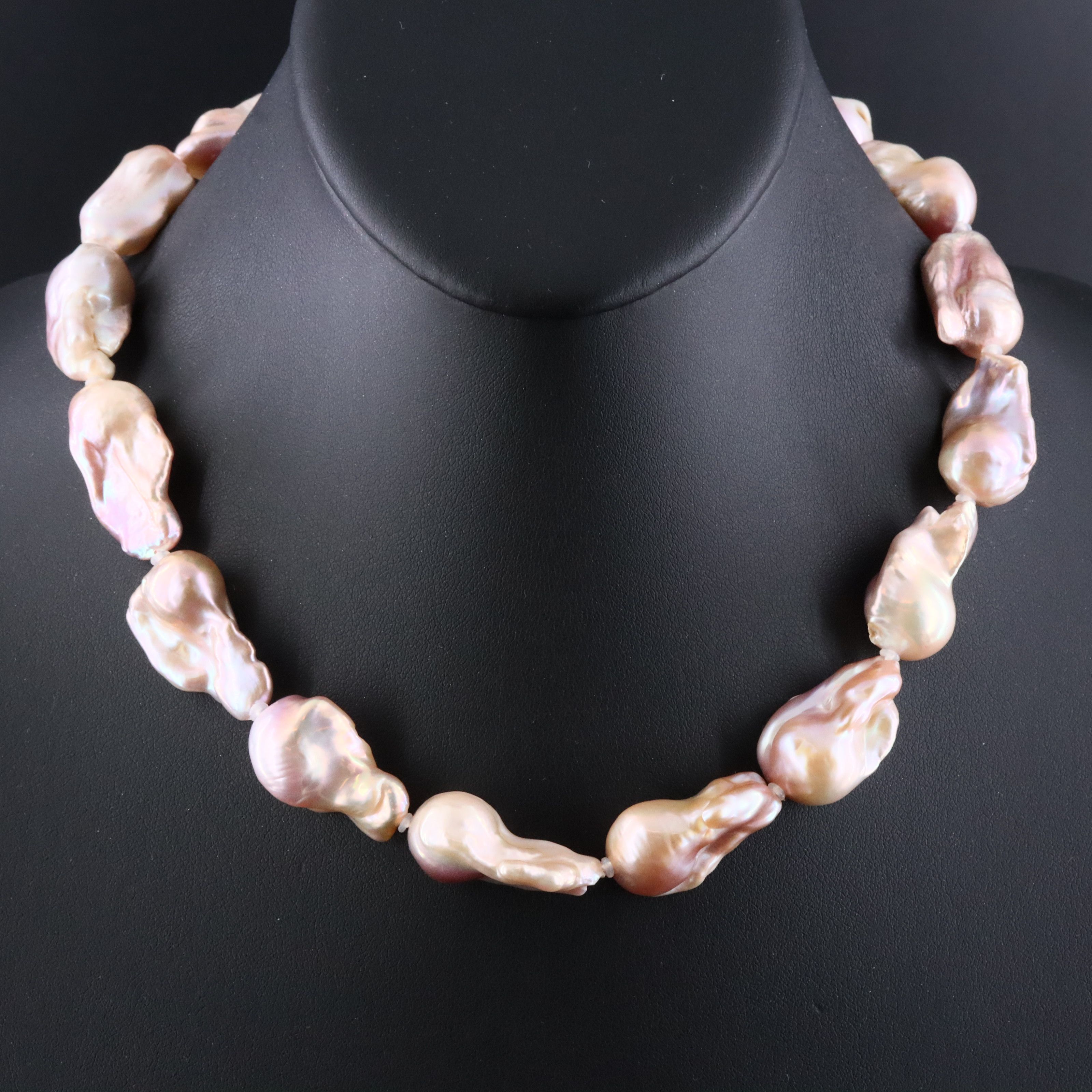 Baroque Pearl Necklace with 18K Clasp
