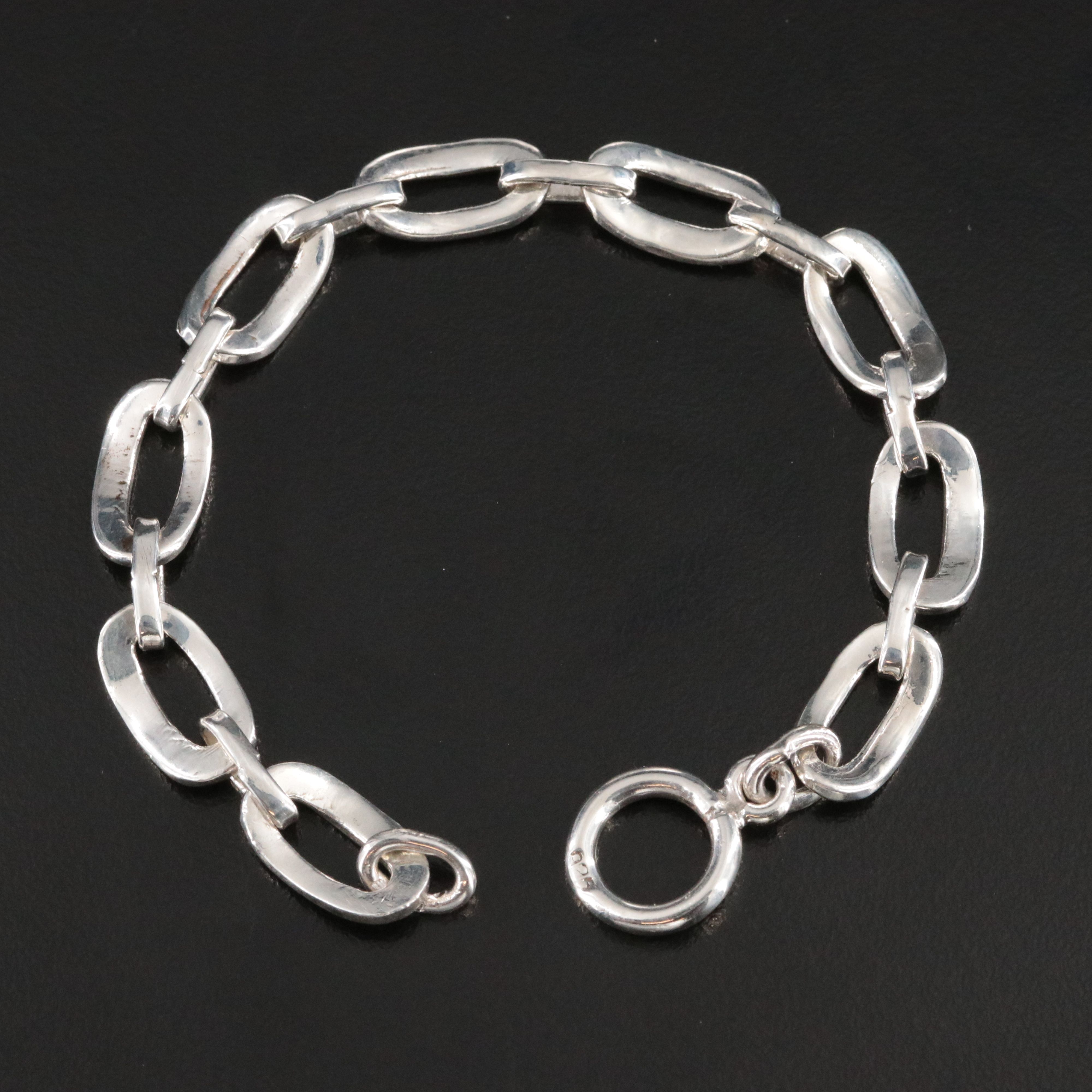 Sterling Oval Link Bracelet for Repair