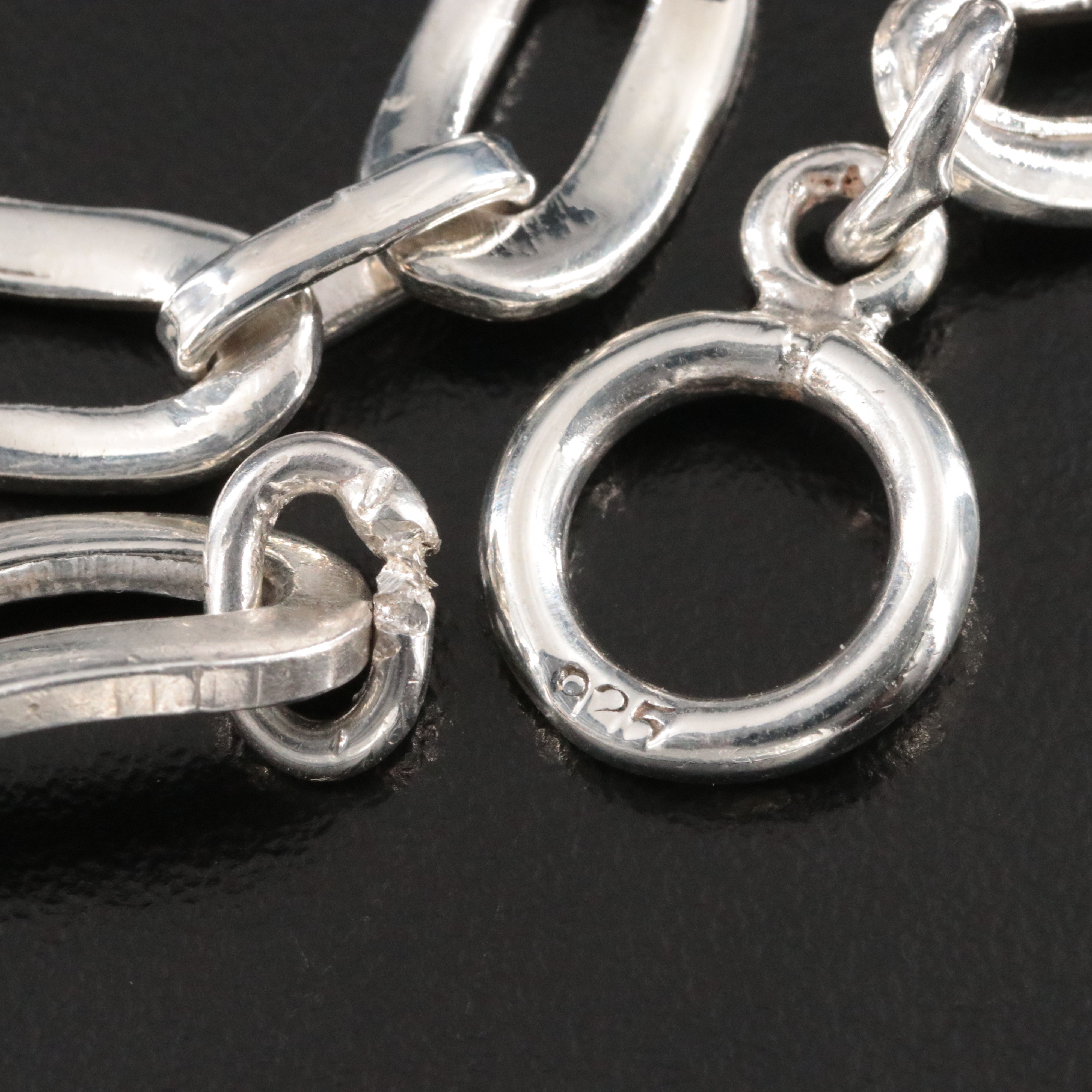 Sterling Oval Link Bracelet for Repair