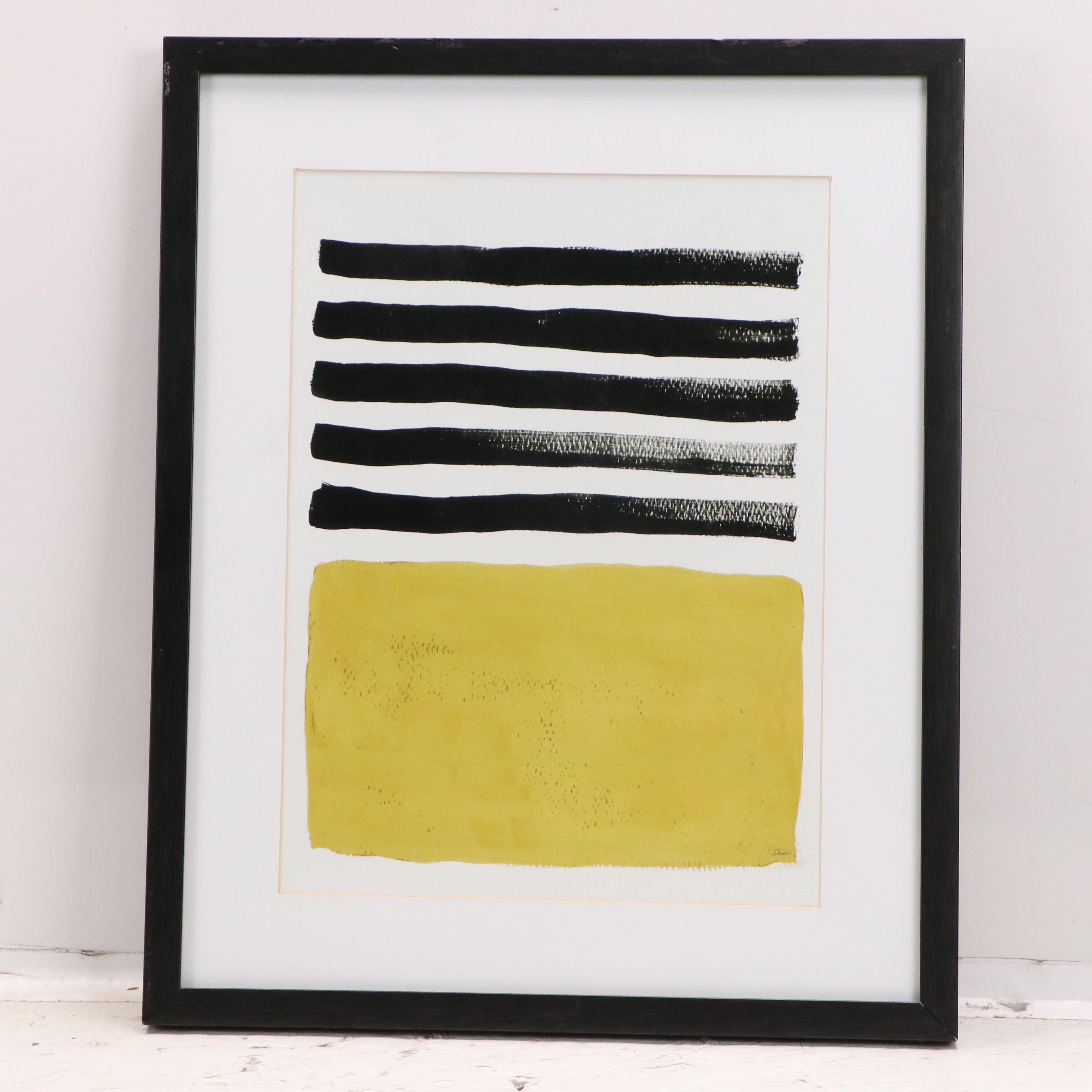 Pair of Abstract Minimalist Offset Lithographs After D. Pinto, 21st Century