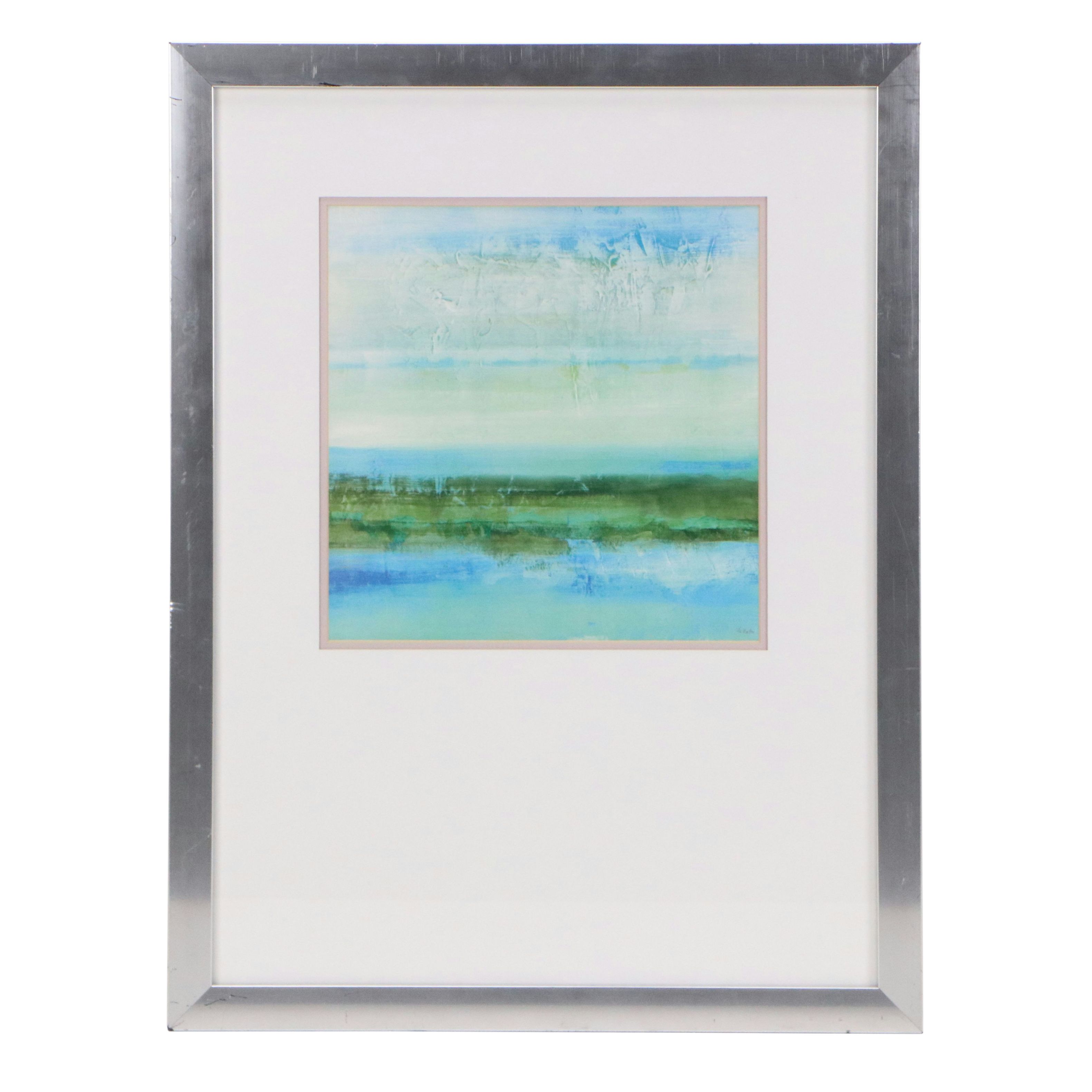 After Jill Martin Offset Lithograph "Azure Bound"