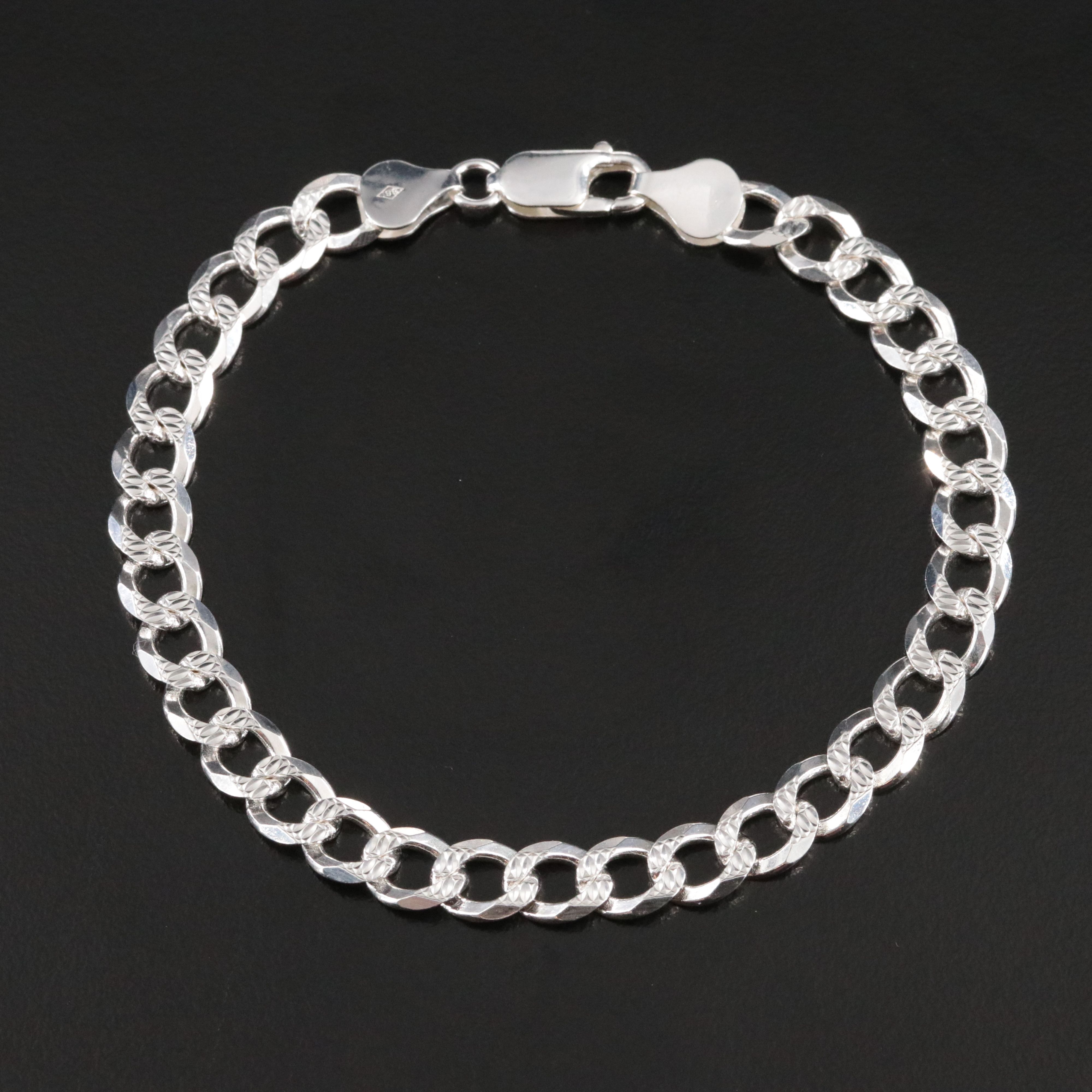 Sterling Curb Chain Bracelet