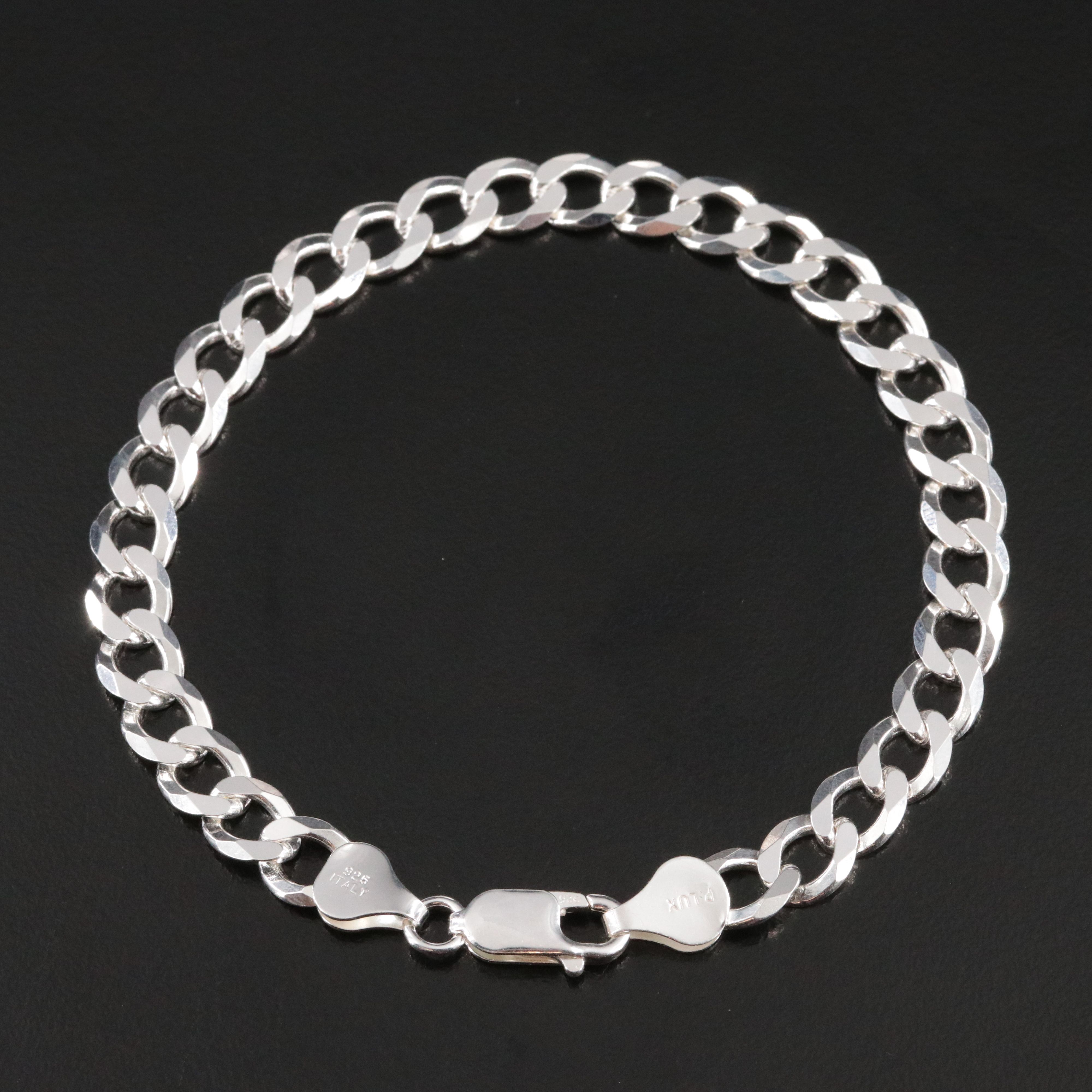 Sterling Curb Chain Bracelet