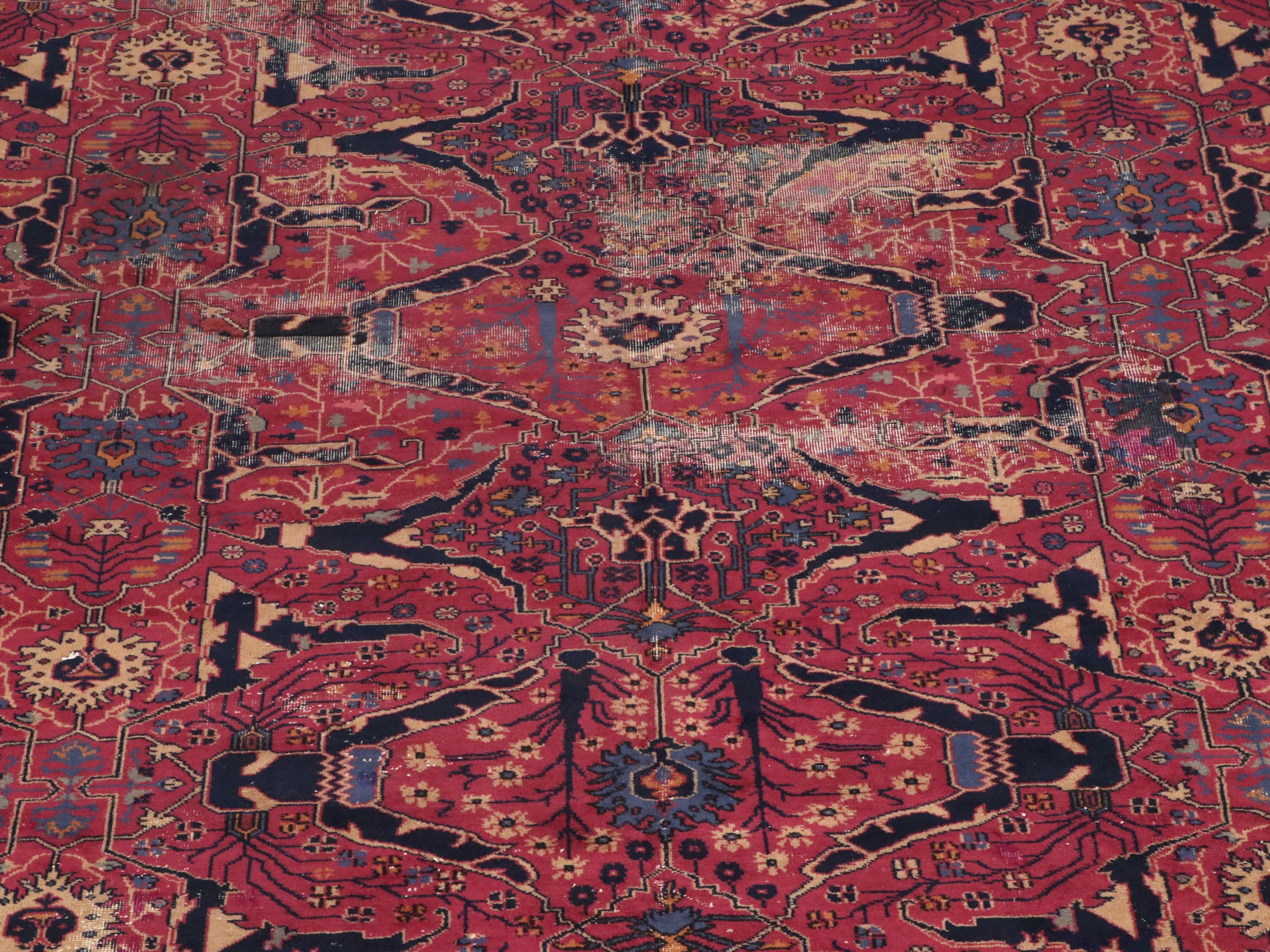10'1 x 11'6 Hand-Knotted Persian Malayer Room-Sized Rug