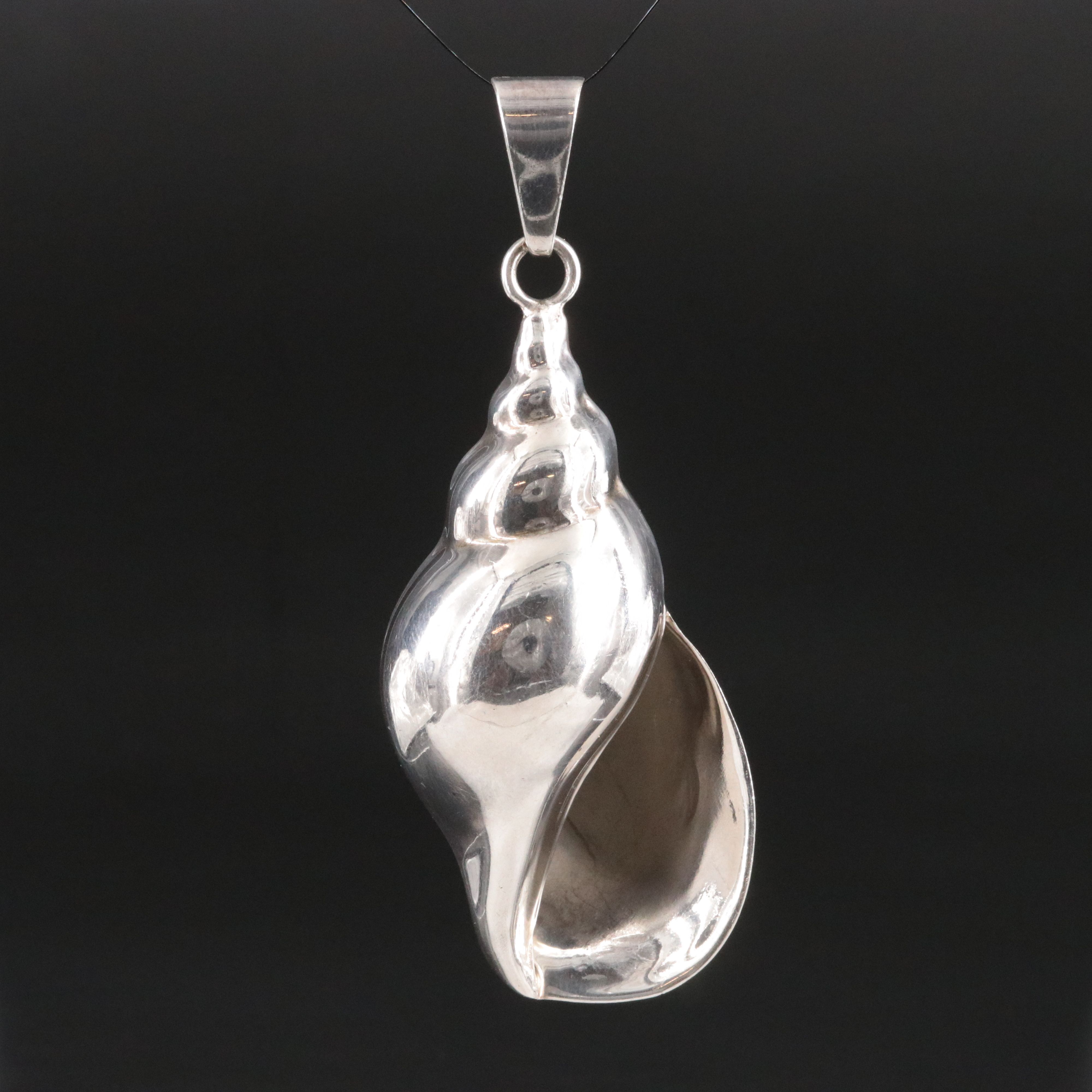 Mexican Sterling Shell Pendant