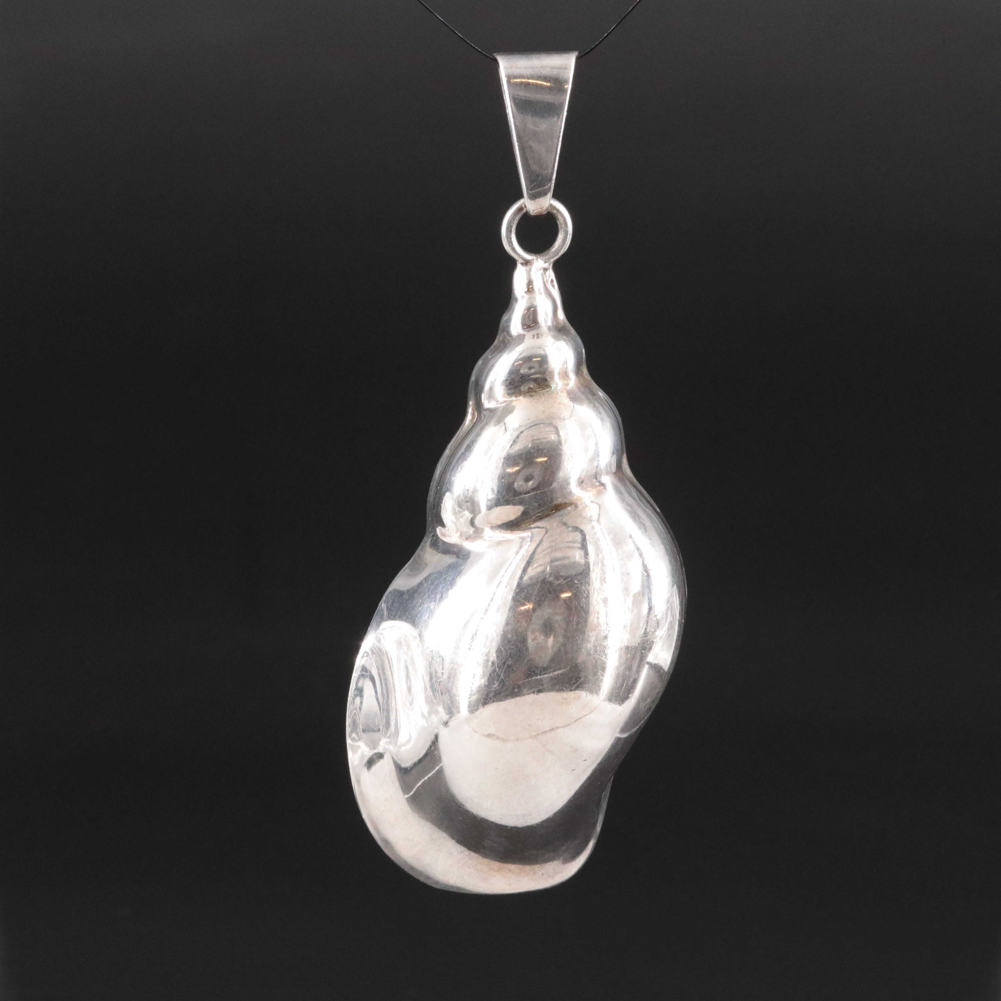 Mexican Sterling Shell Pendant