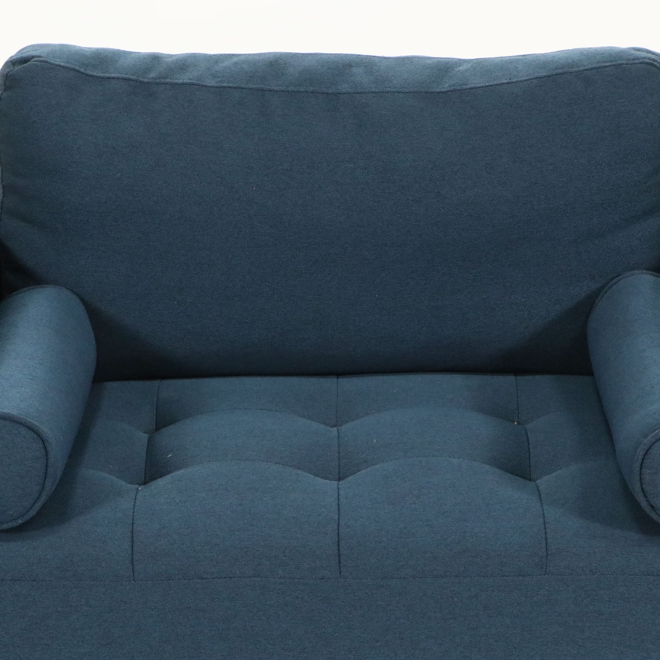 Lifestyle Solutions Contemporary Modern Armchair with Storage Ottoman